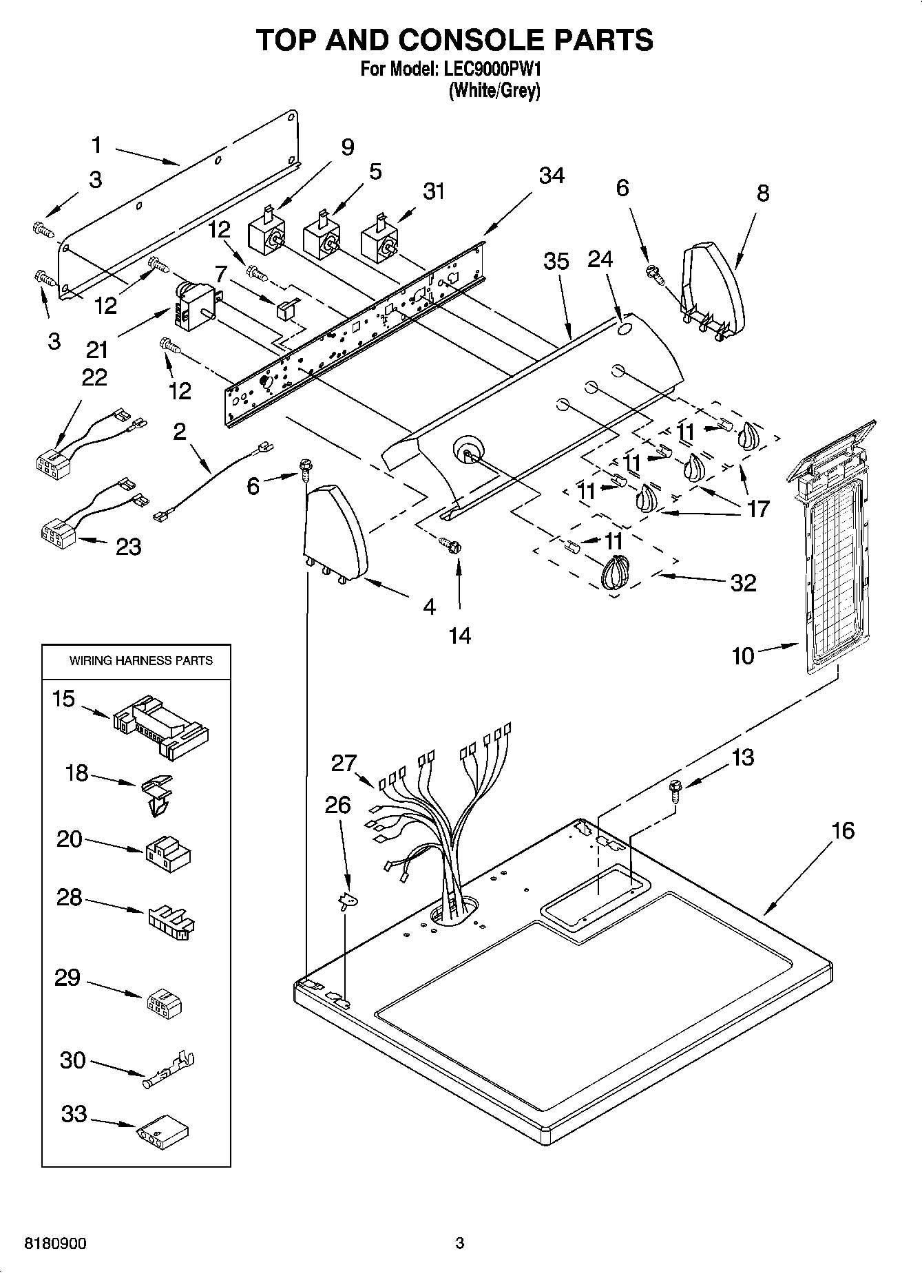 02 - TOP AND CONSOLE PARTS
