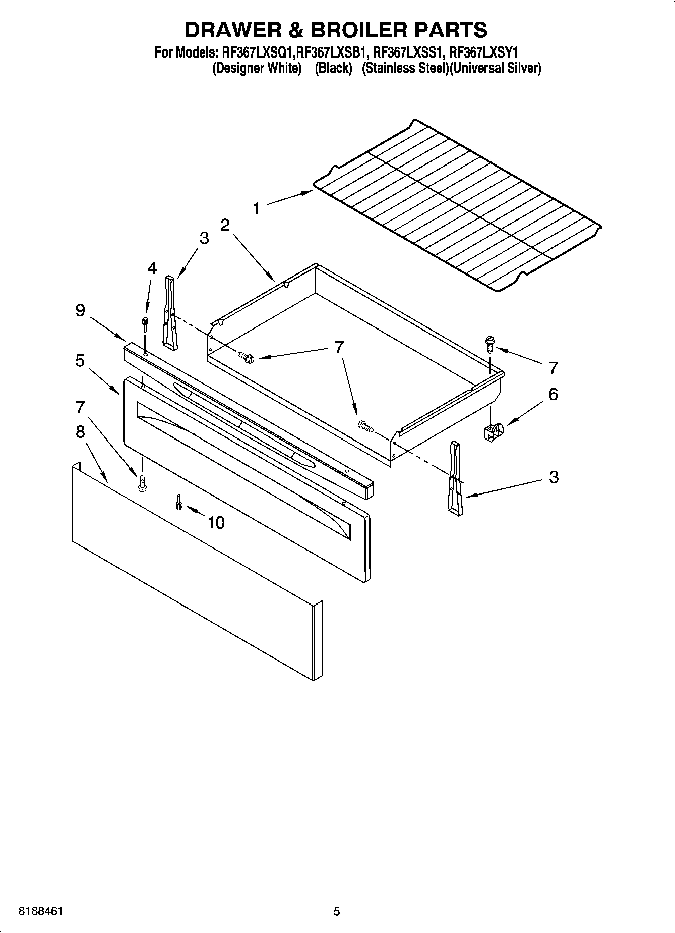 04 - DRAWER & BROILER PARTS