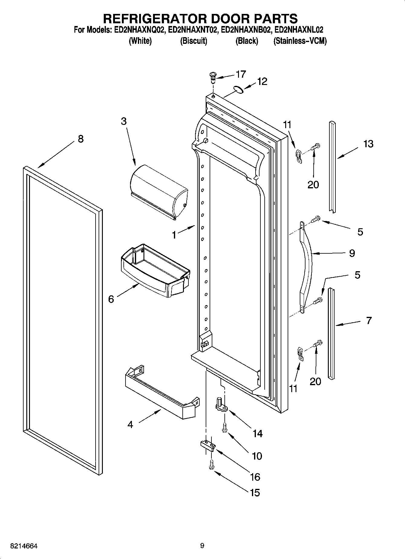 06 - REFRIGERATOR DOOR PARTS