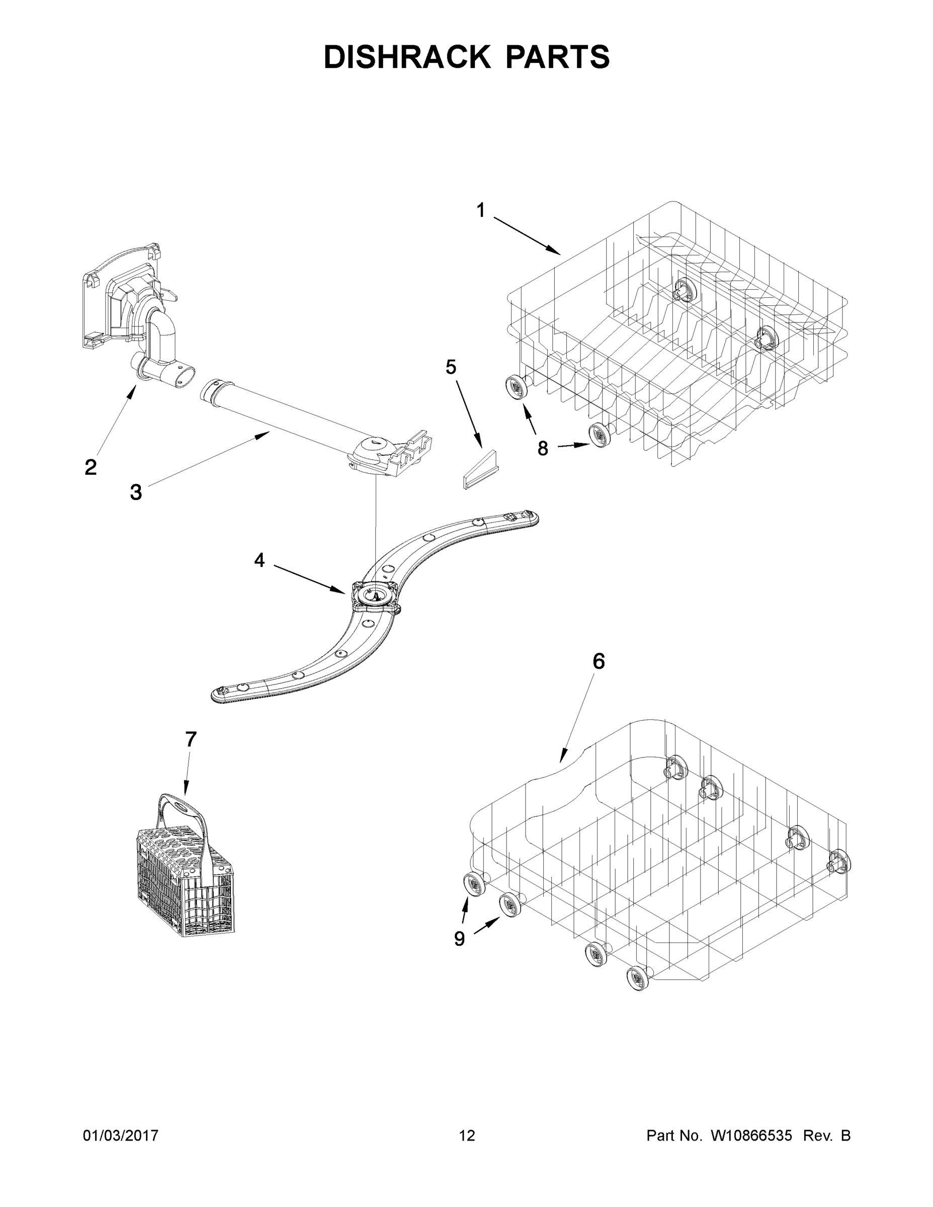 07 - DISHRACK PARTS