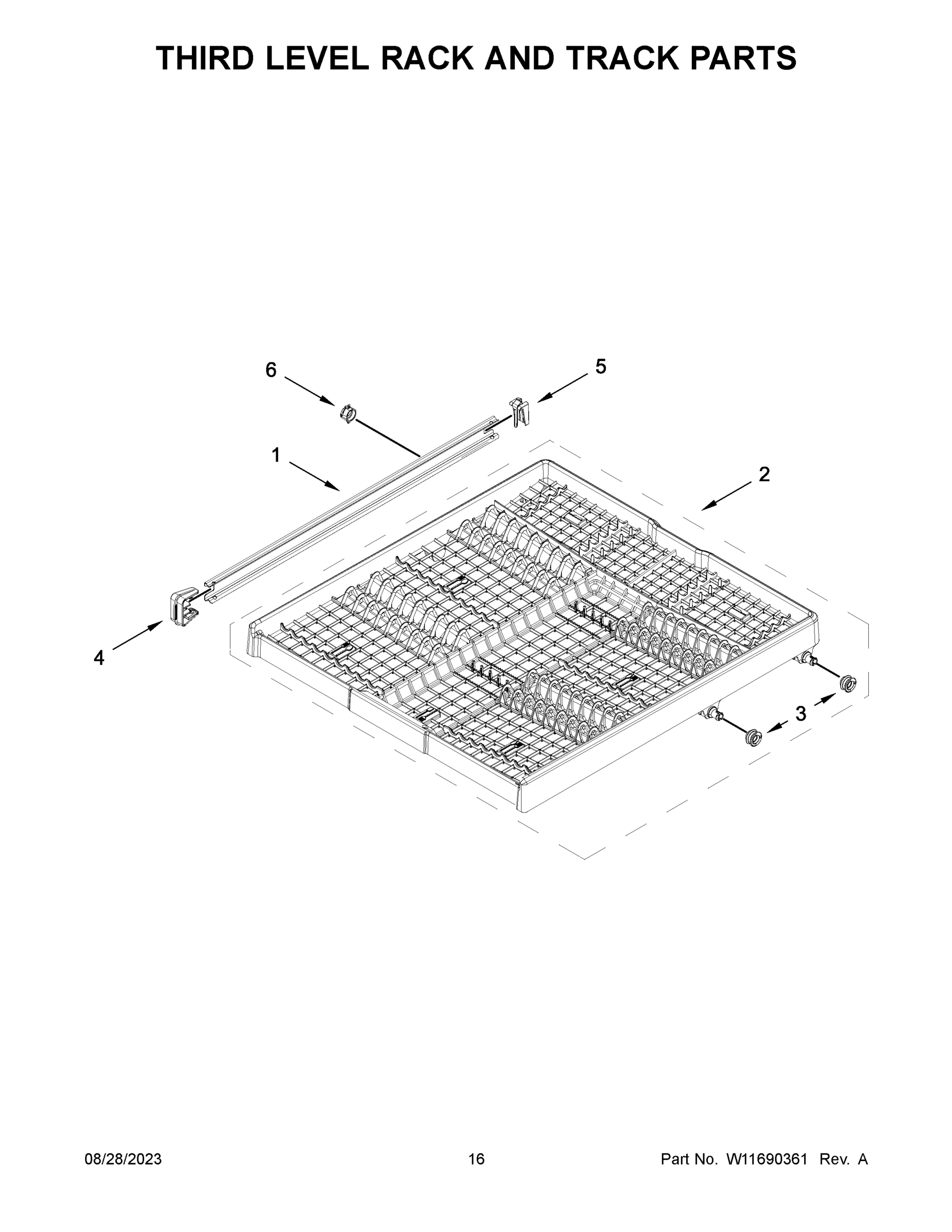 09 - THIRD LEVEL RACK AND TRACK PARTS