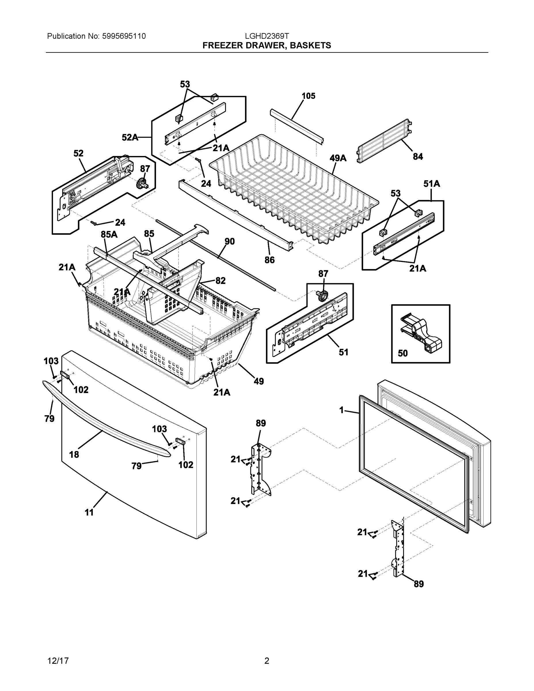 02 - FREEZER DRAWER, BASKETS