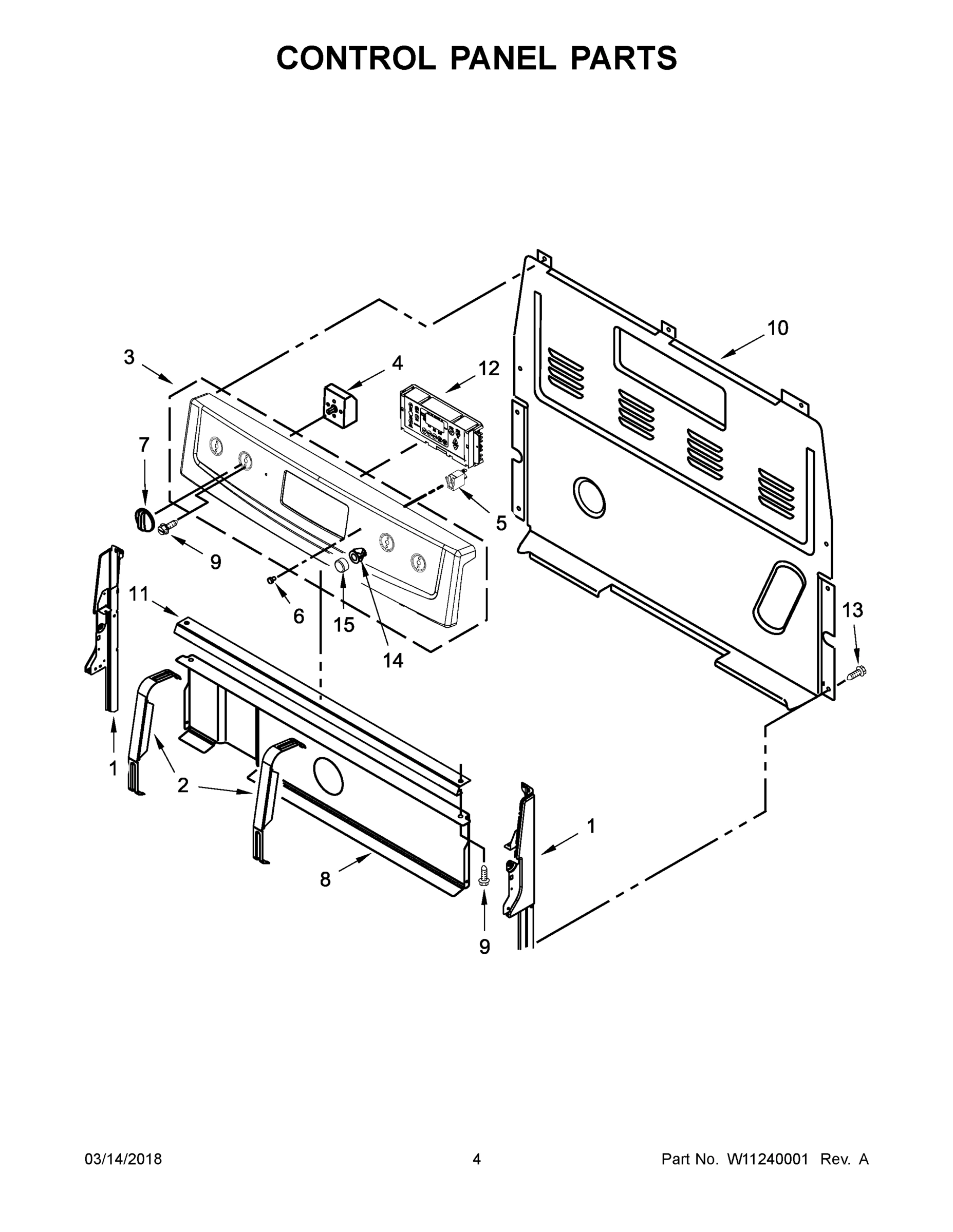 03 - CONTROL PANEL PARTS