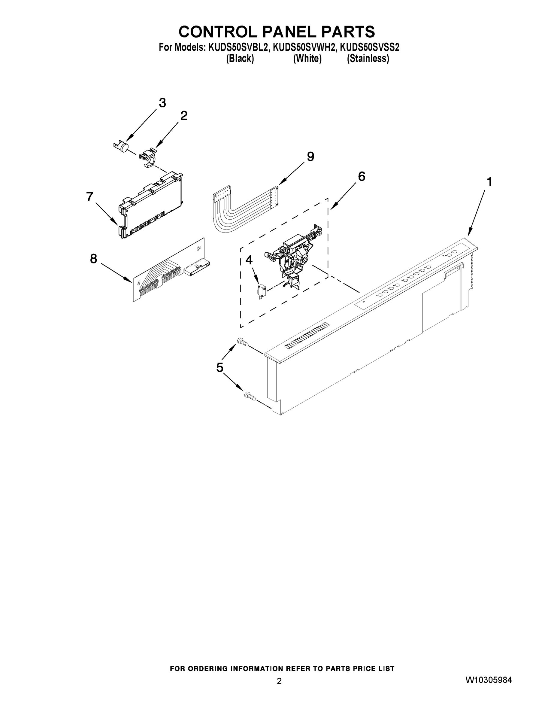 02 - CONTROL PANEL PARTS
