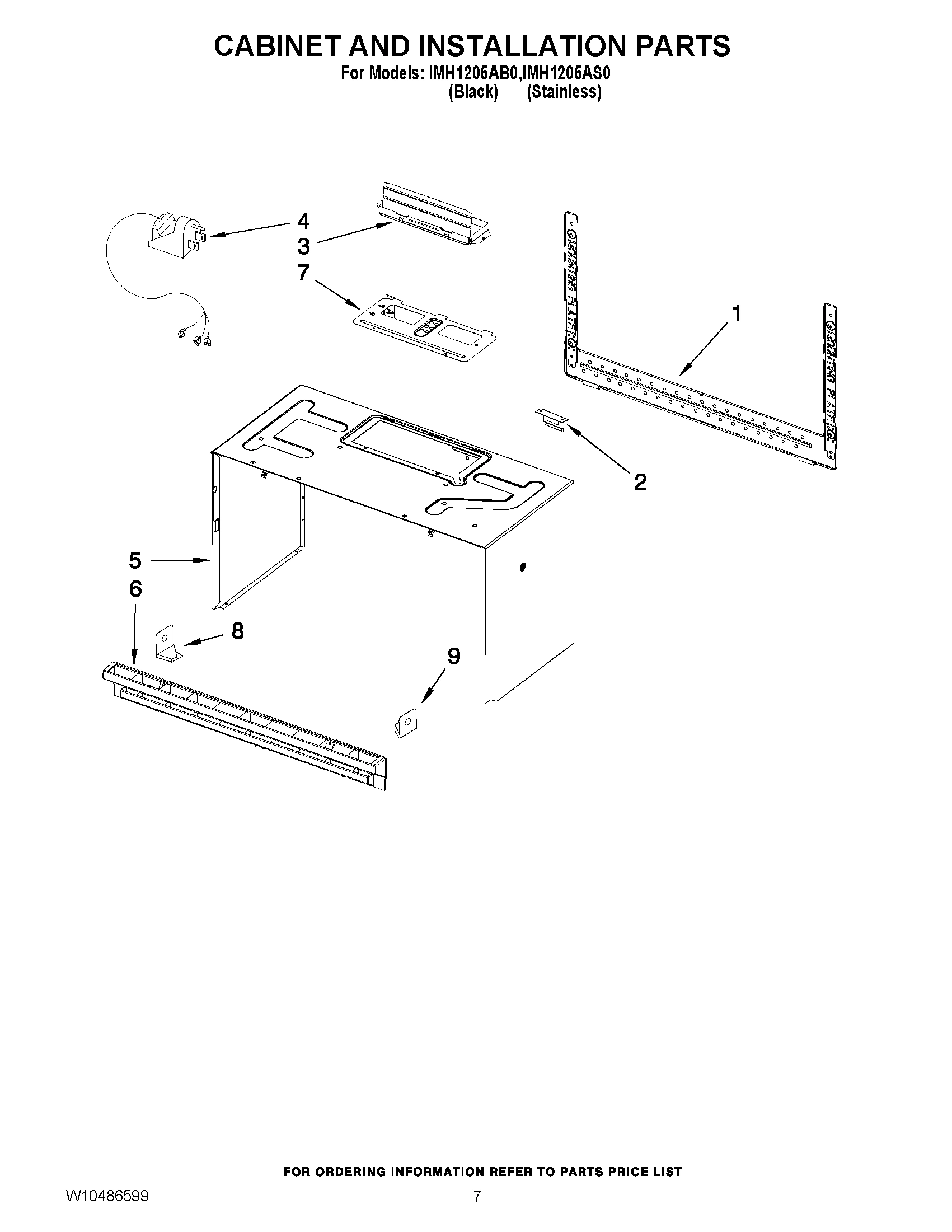 06 - CABINET AND INSTALLATION PARTS