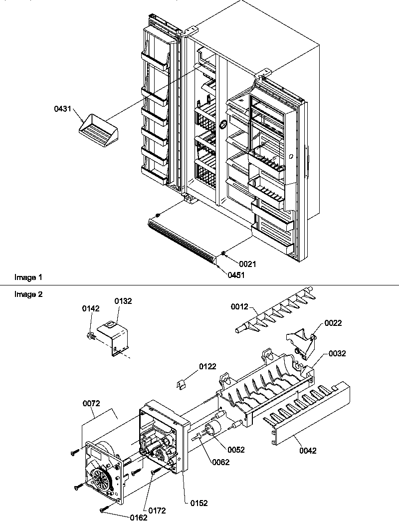 12 - TOE GRILLE AND ICE MAKER PARTS