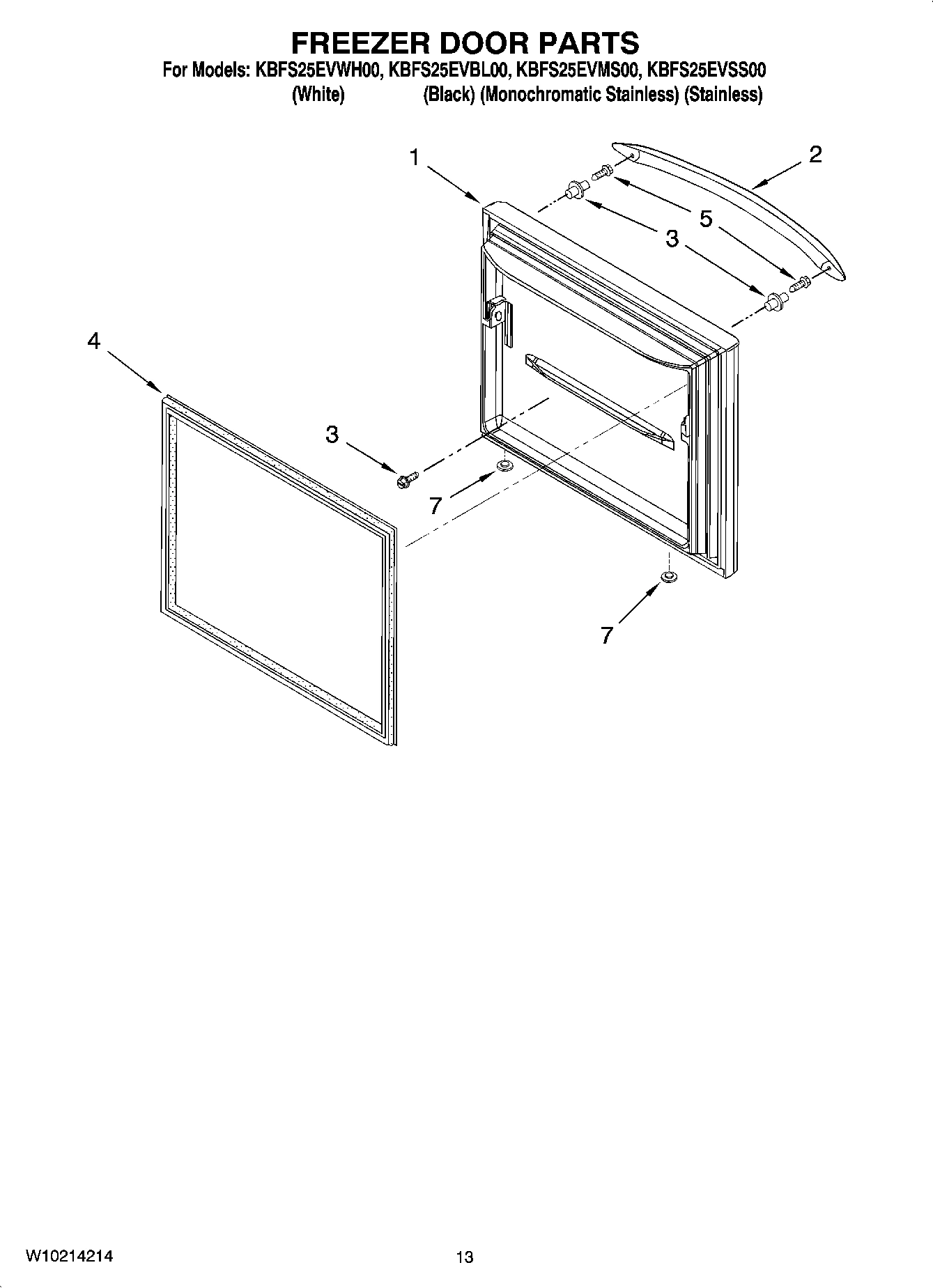07 - FREEZER DOOR PARTS