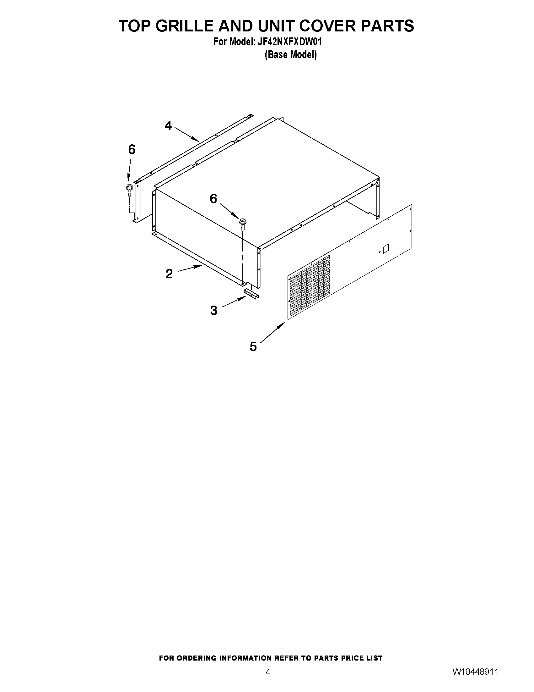 03 - TOP GRILLE AND UNIT COVER PARTS