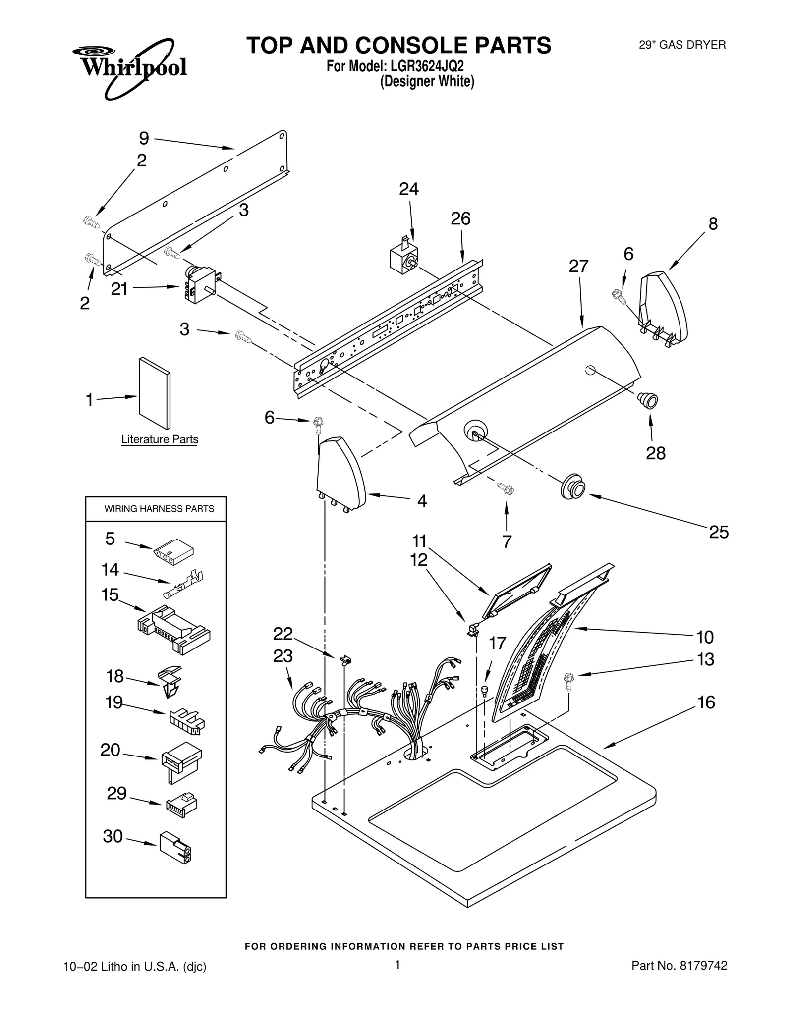 TOP AND CONSOLE PARTS
