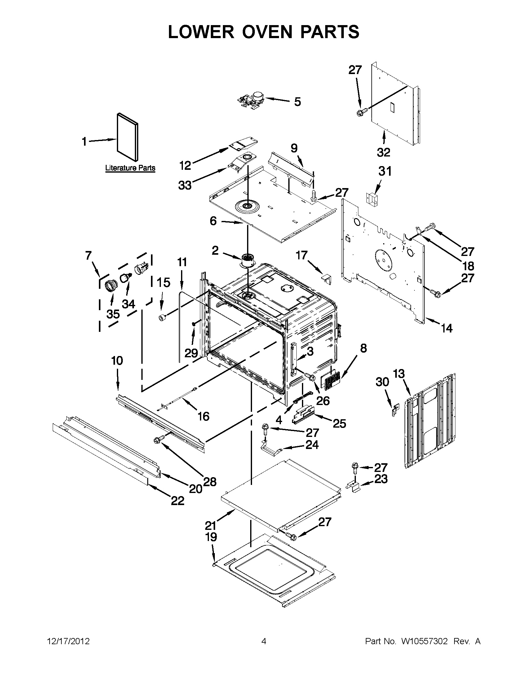 02 - LOWER OVEN PARTS