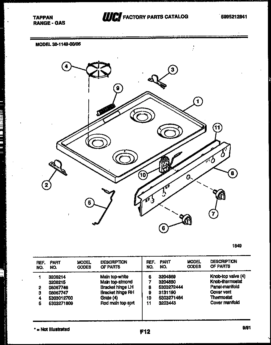 03 - COOKTOP PARTS