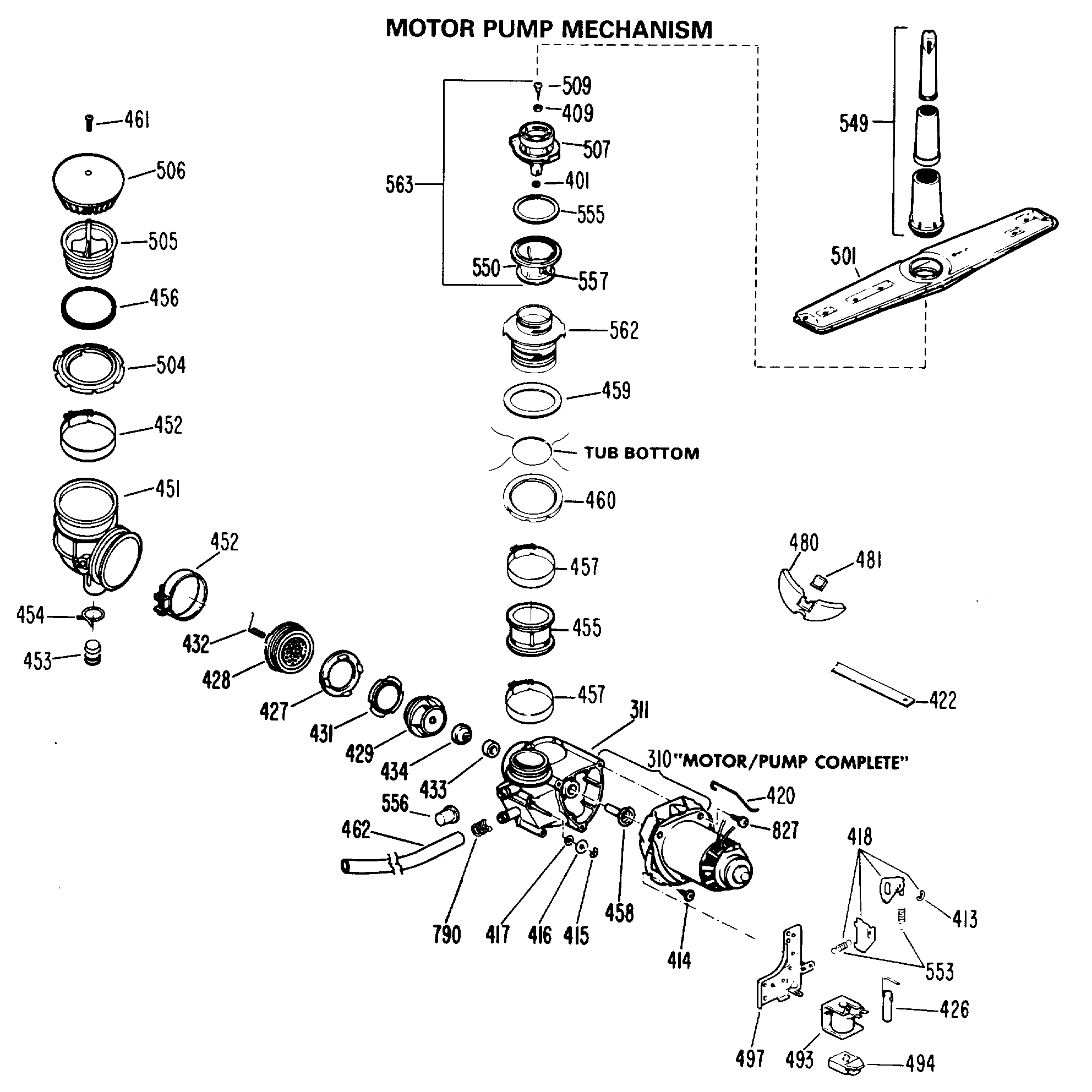 MOTOR PUMP MECHANISM