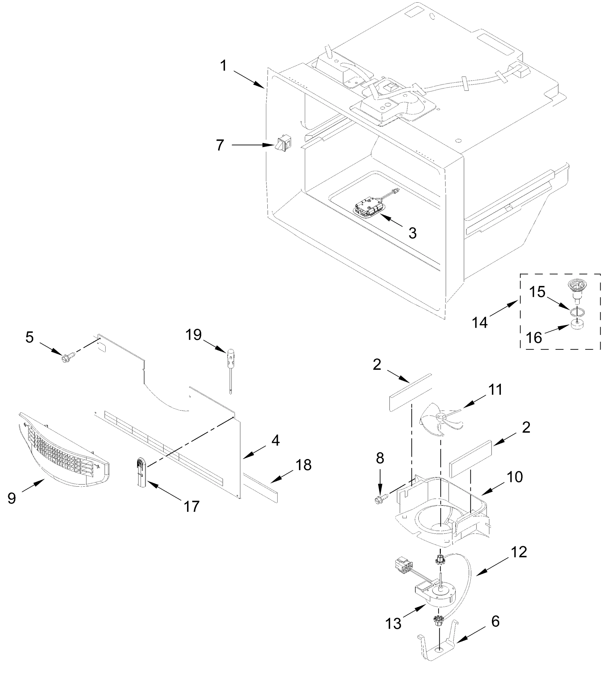 FREEZER LINER PARTS