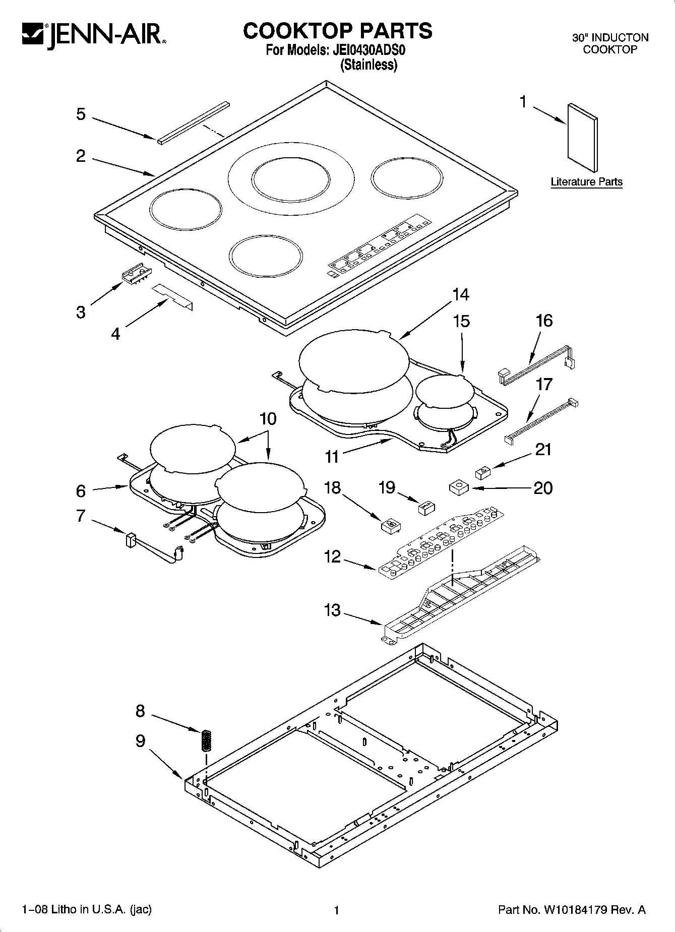 01 - COOKTOP PARTS