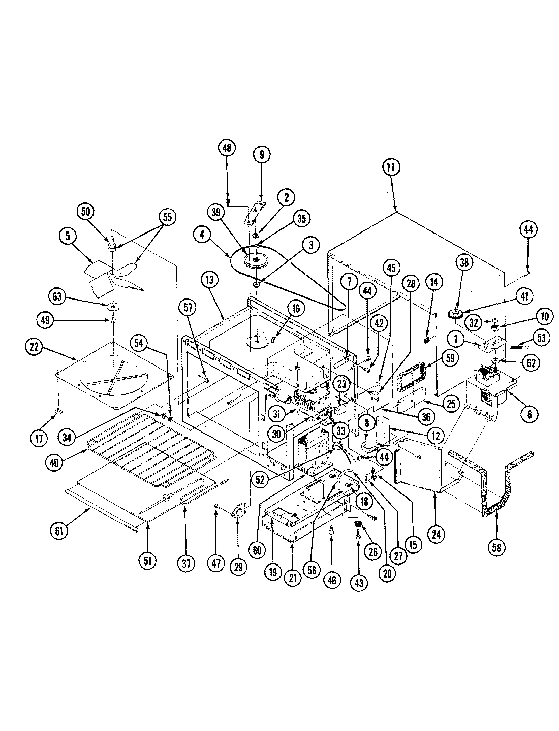01 - BASE & OVEN CAVITY