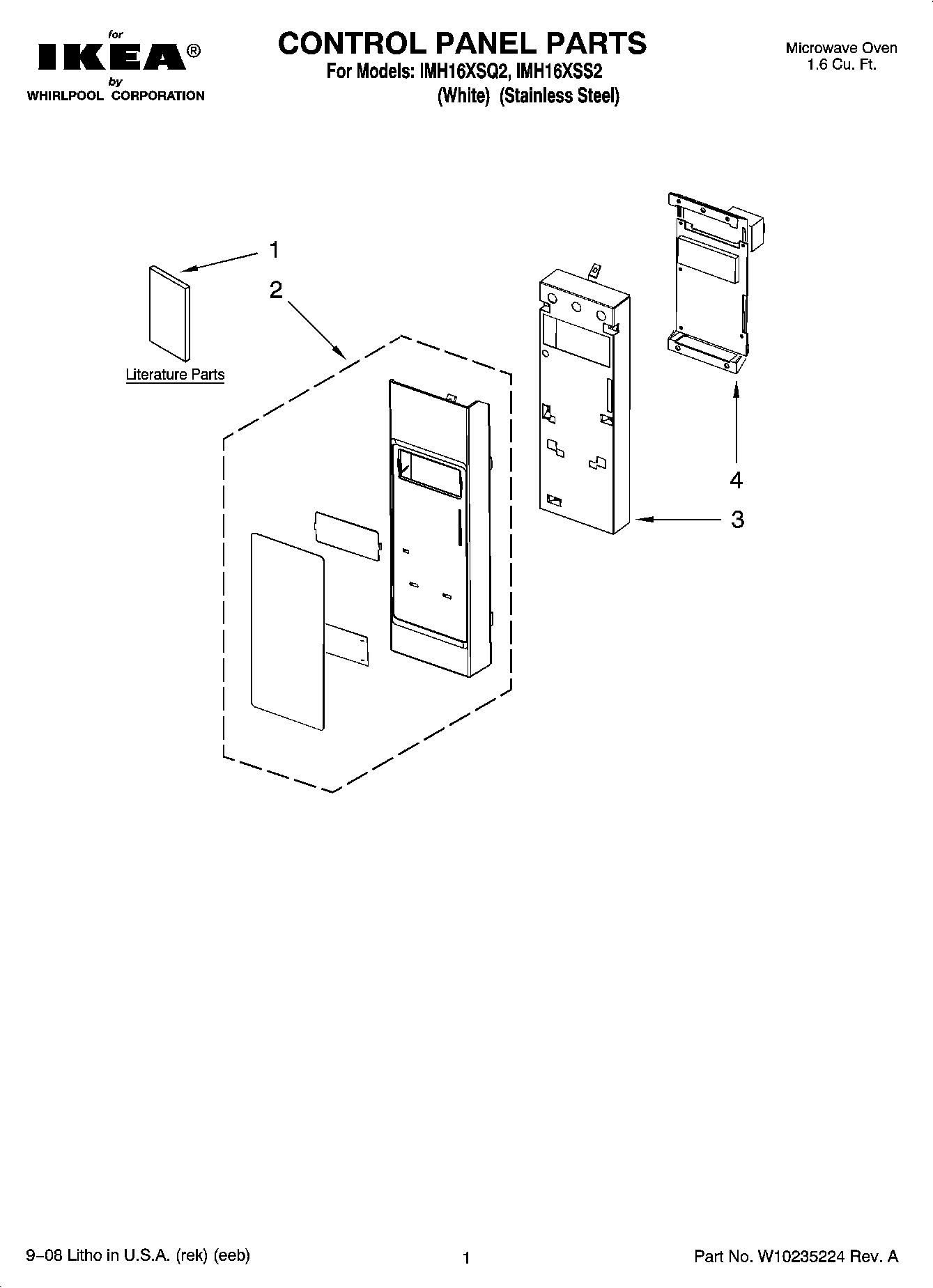 01 - CONTROL PANEL PARTS