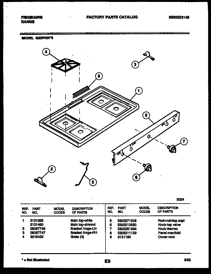 03 - COOKTOP PARTS