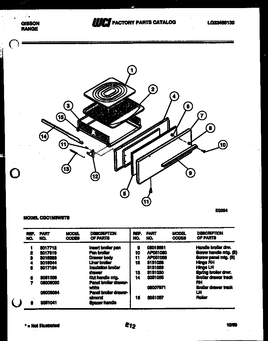 03 - BROILER DRAWER PARTS