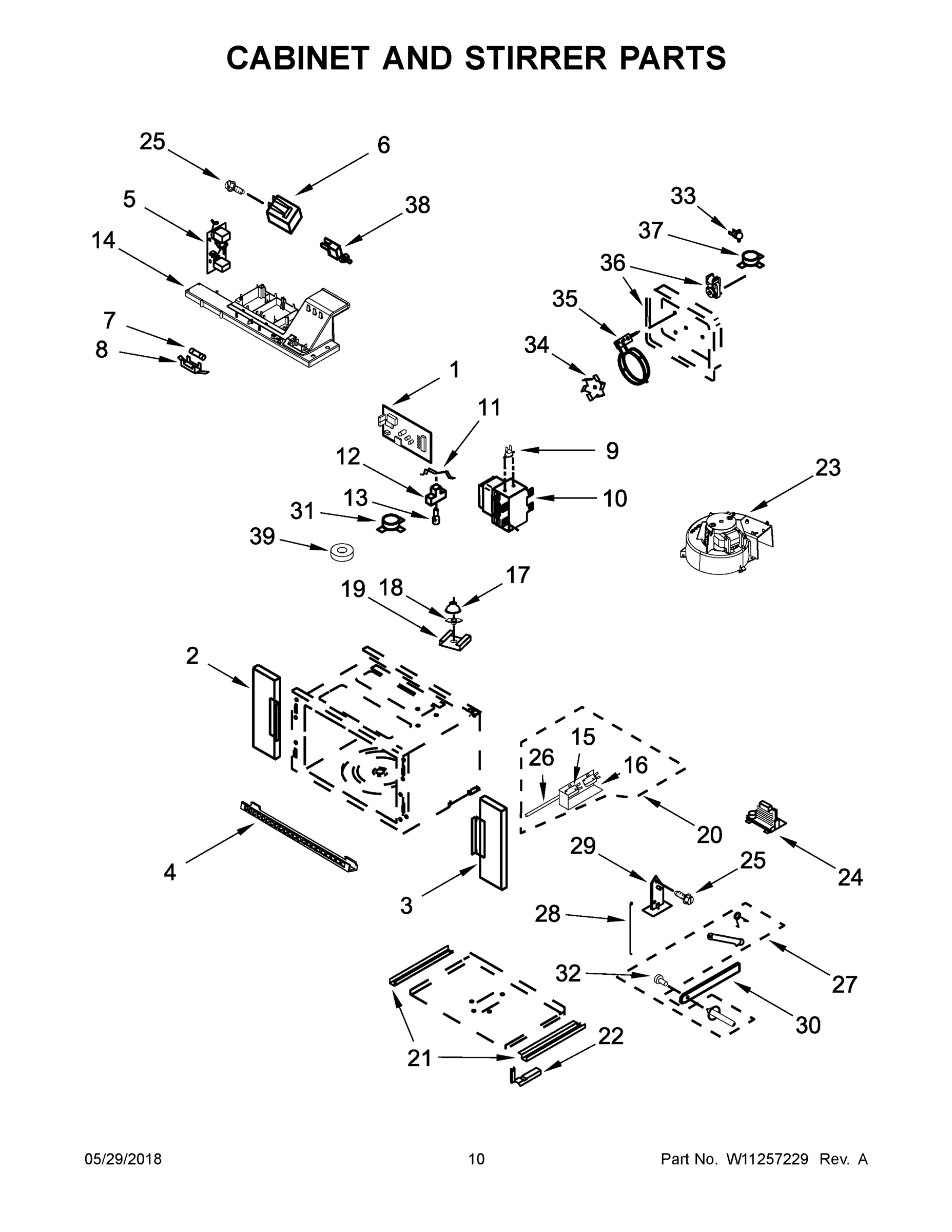 06 - CABINET AND STIRRER PARTS