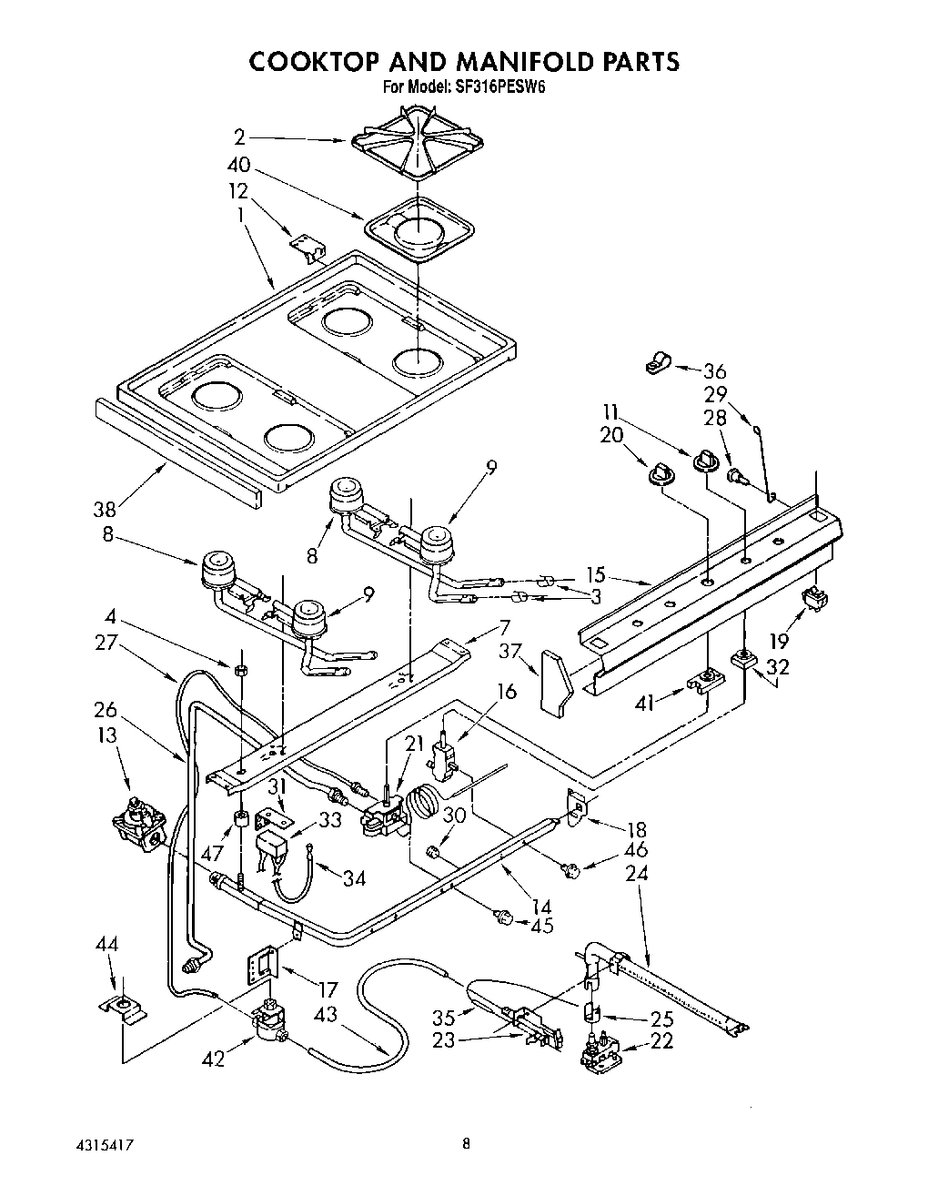 06 - COOKTOP AND MANIFOLD, LIT/OPTIONAL