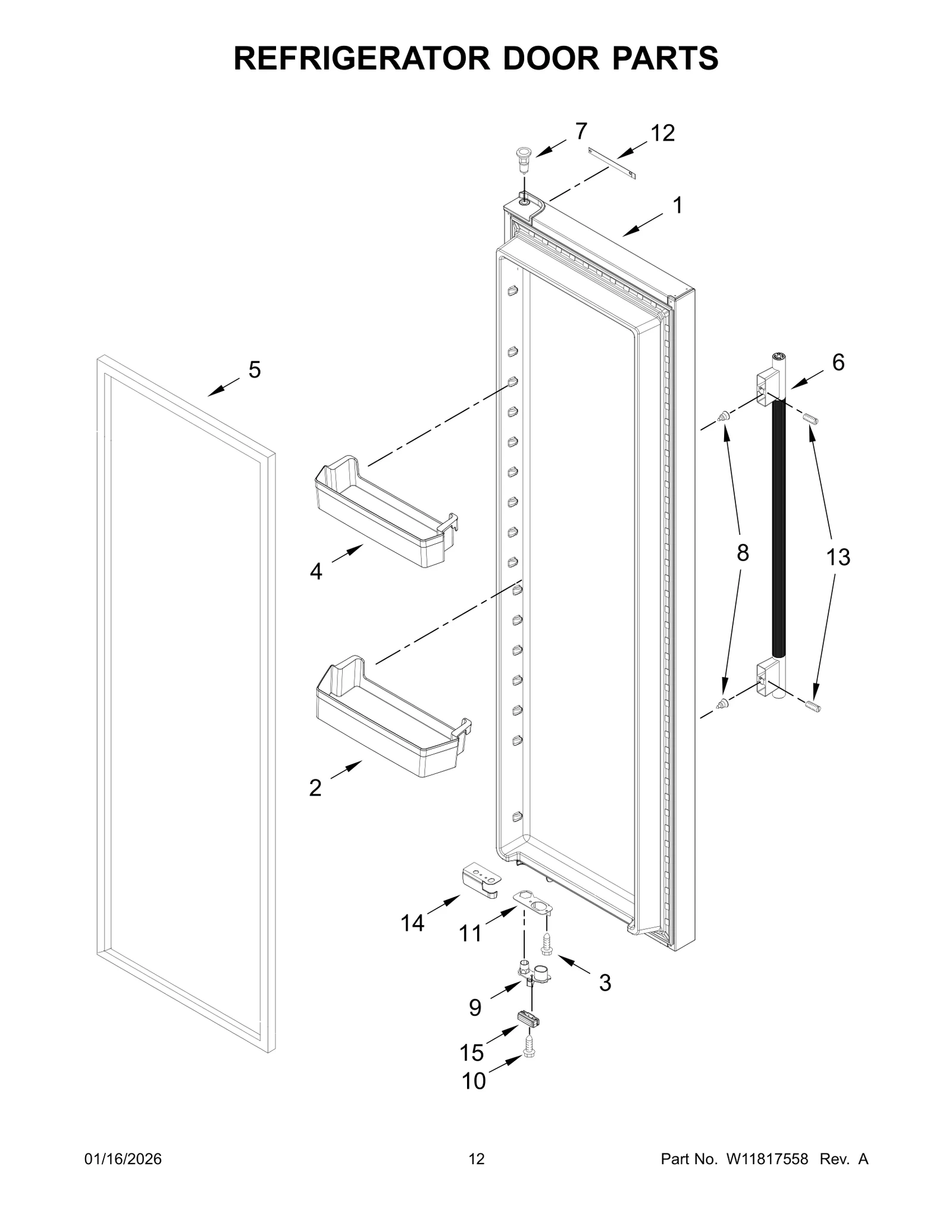 REFRIGERATOR DOOR PARTS