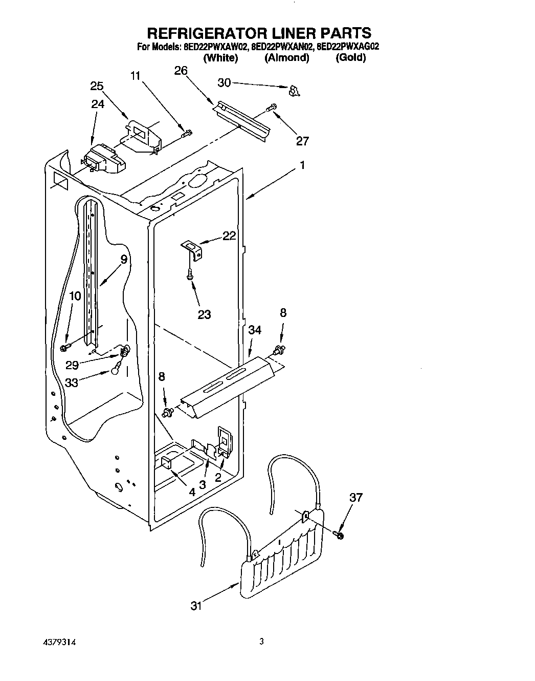 02 - REFRIGERATOR LINER