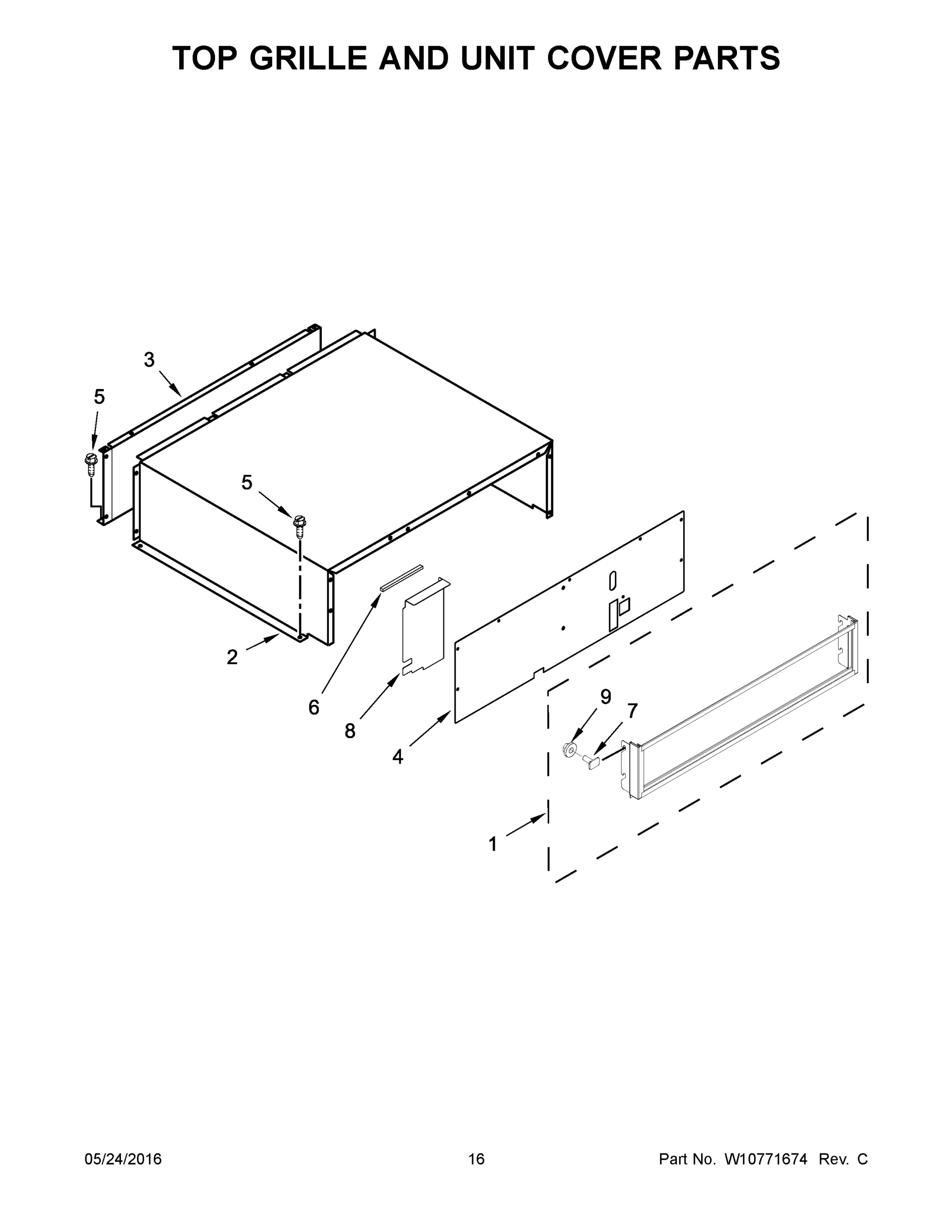 09 - TOP GRILLE AND UNIT COVER PARTS