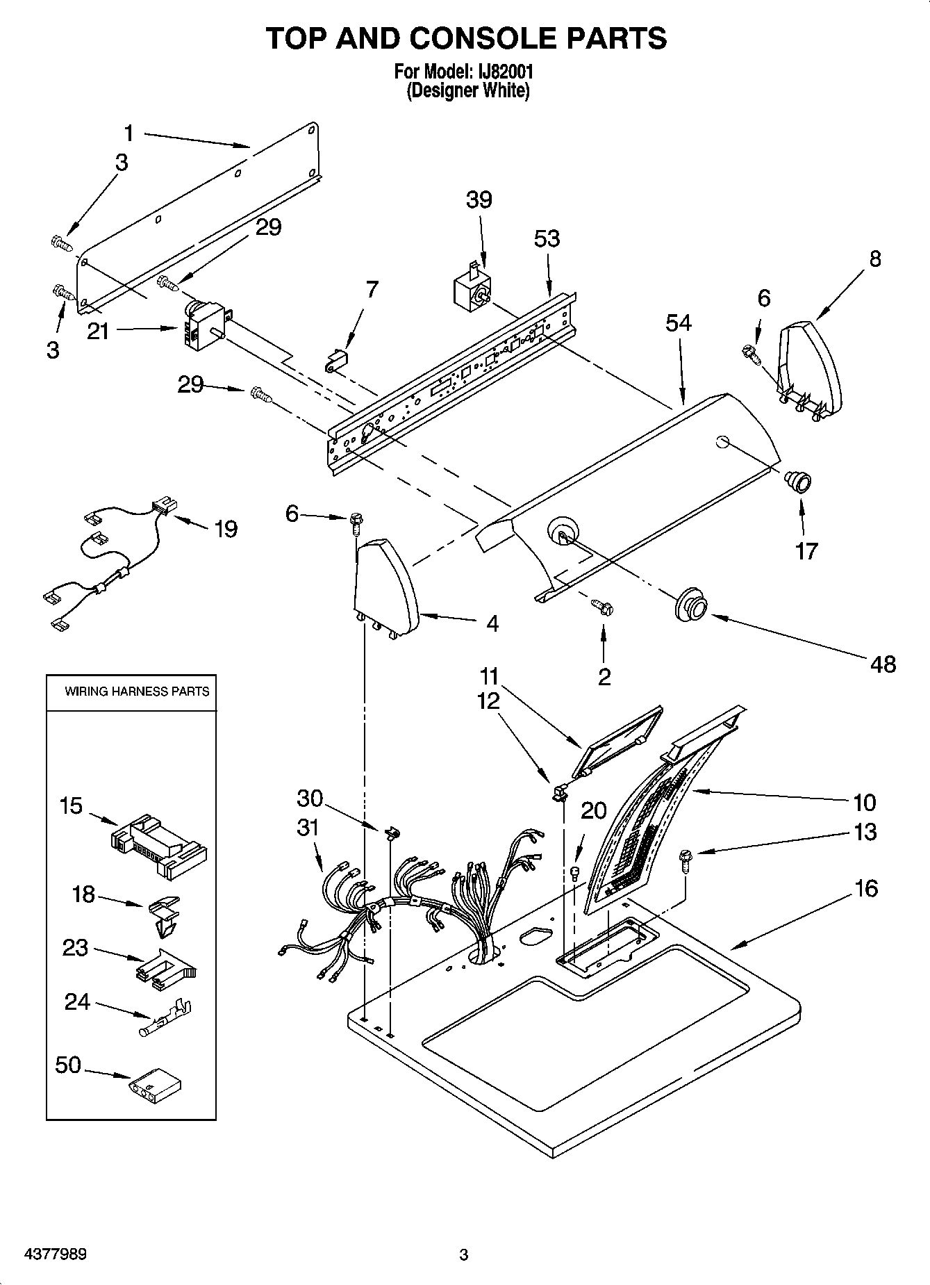 02 - TOP AND CONSOLE PARTS