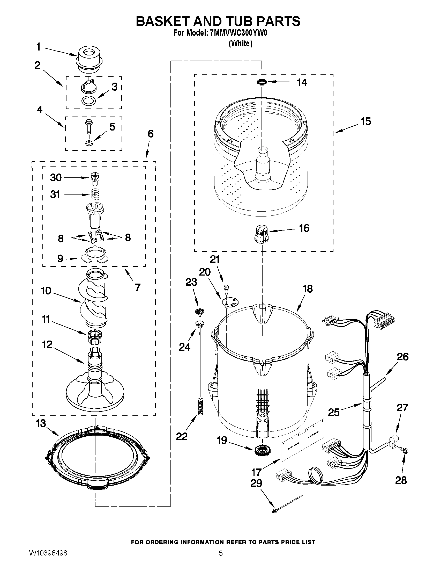 03 - BASKET AND TUB PARTS