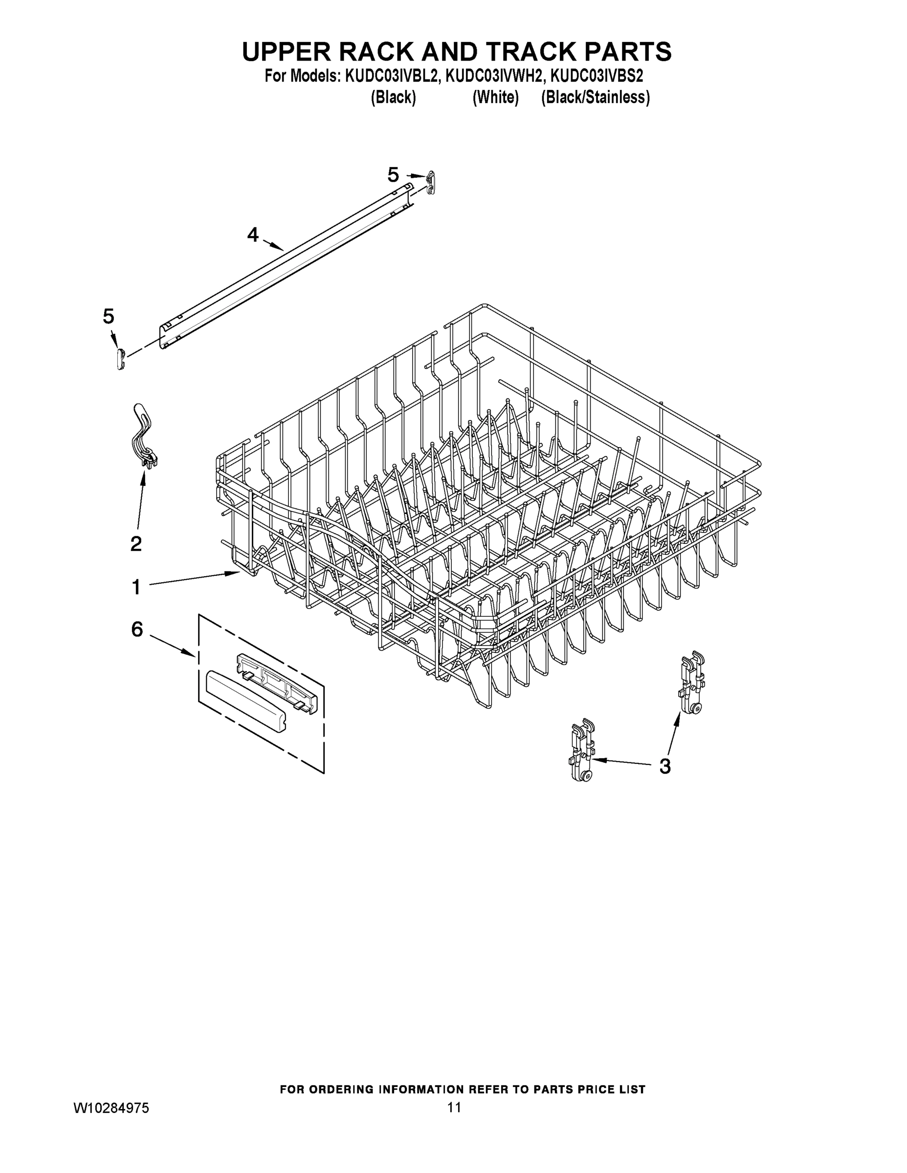 09 - UPPER RACK AND TRACK PARTS