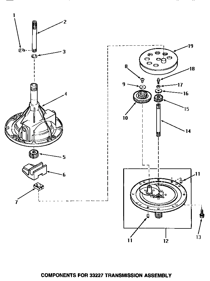 02 - 33227 TRANSMISSION ASSY COMPONENTS