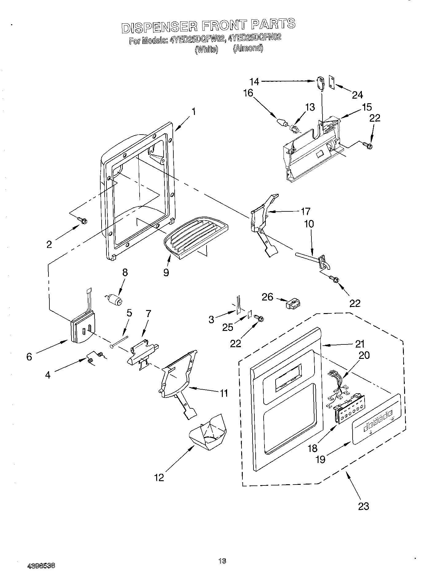 08 - DISPENSER FRONT
