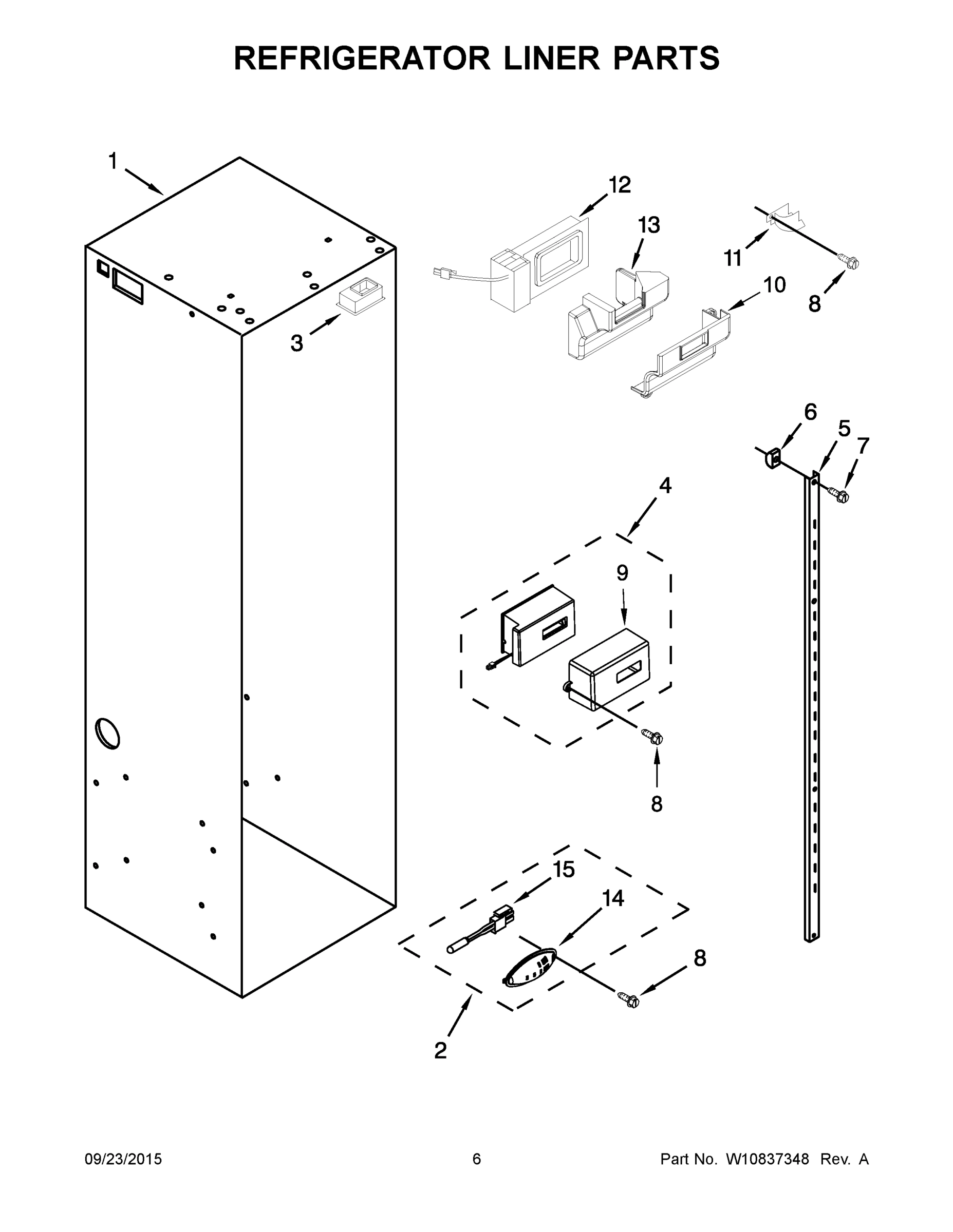 04 - REFRIGERATOR LINER PARTS