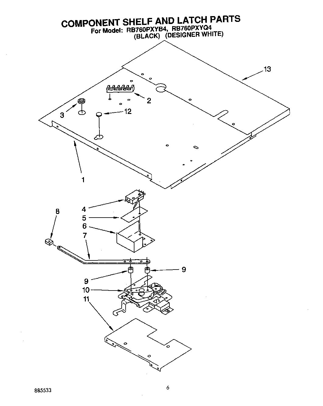 05 - COMPARTMENT SHELF AND LATCH