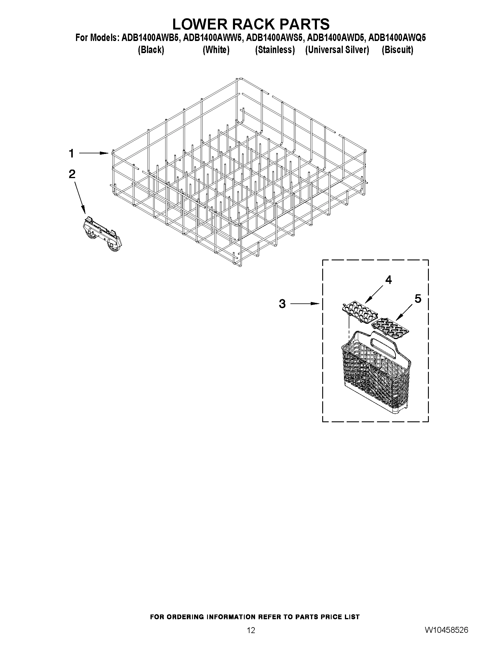 10 - LOWER RACK PARTS