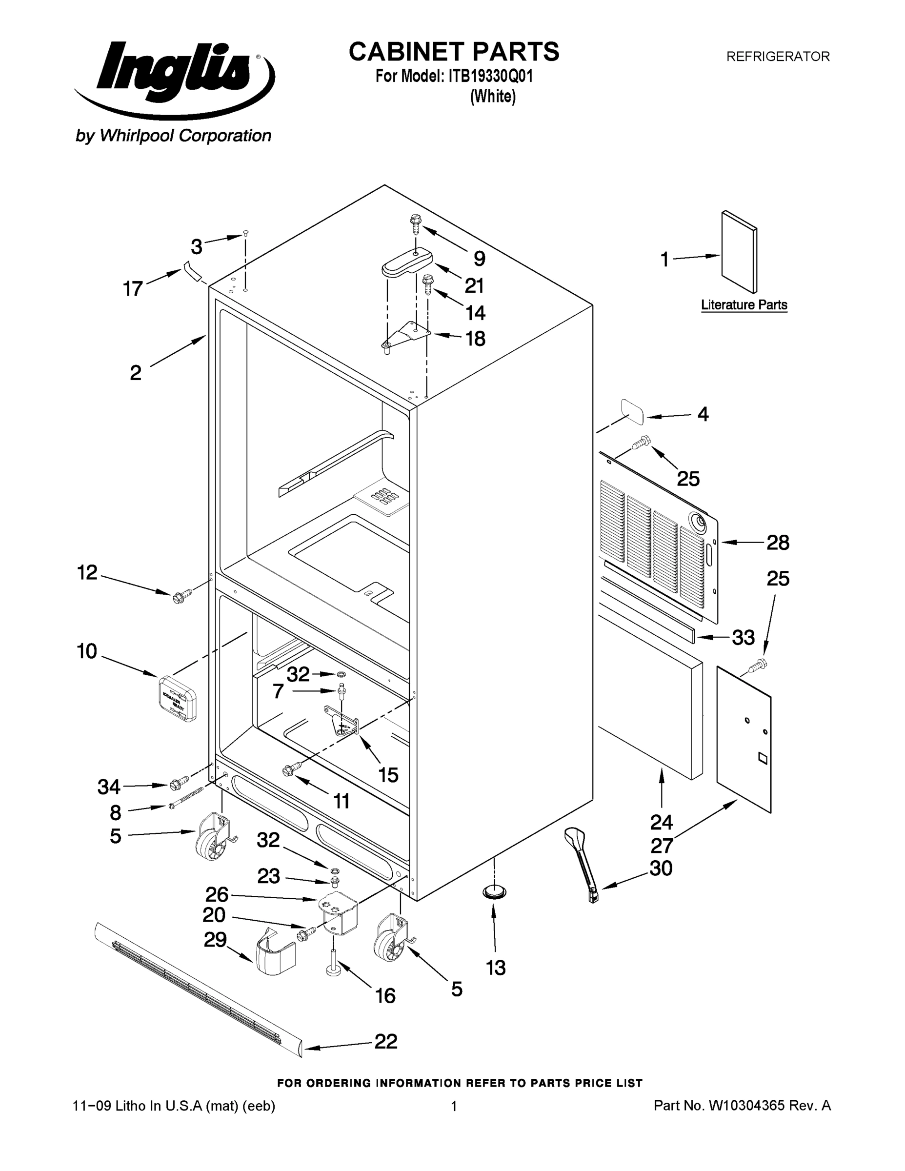01 - CABINET PARTS