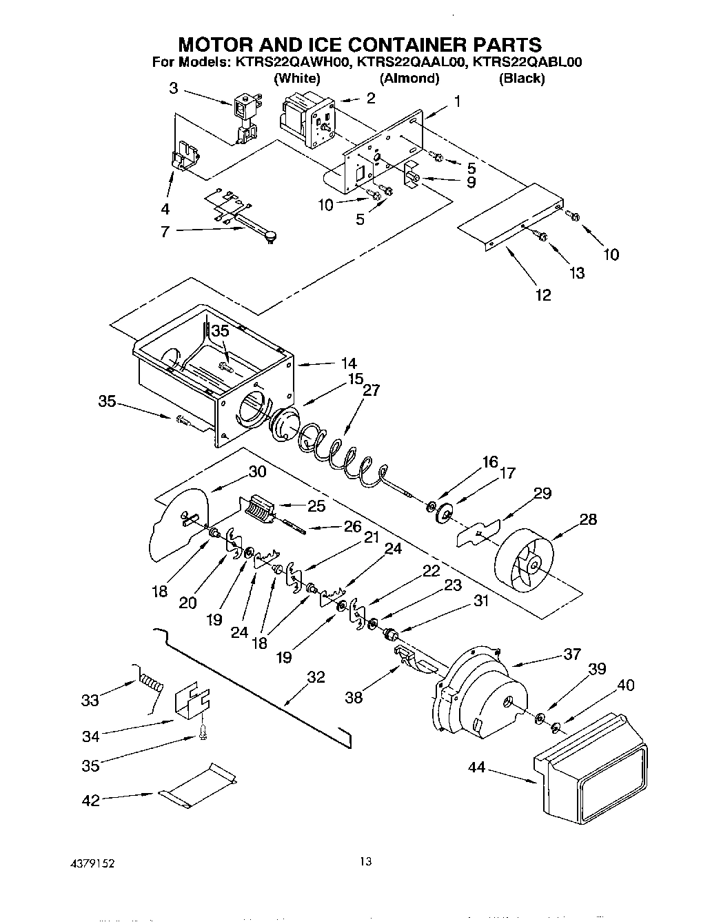 08 - MOTOR AND ICE CONTAINER