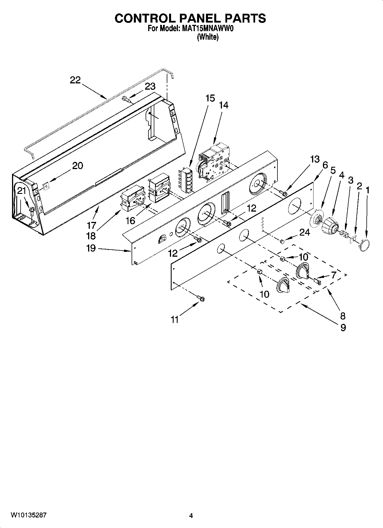 02 - CONTROL PANEL PARTS