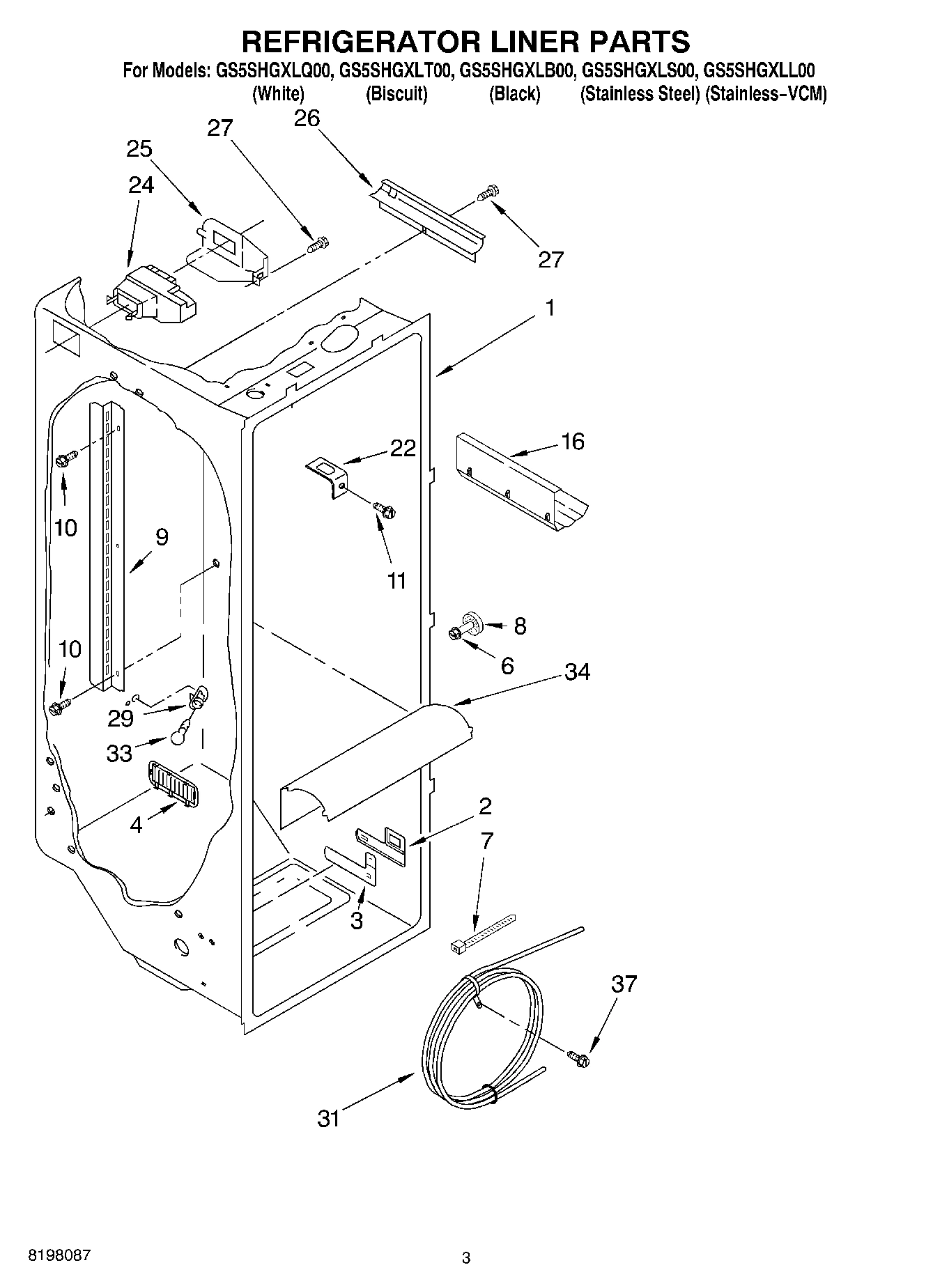 02 - REFRIGERATOR LINER