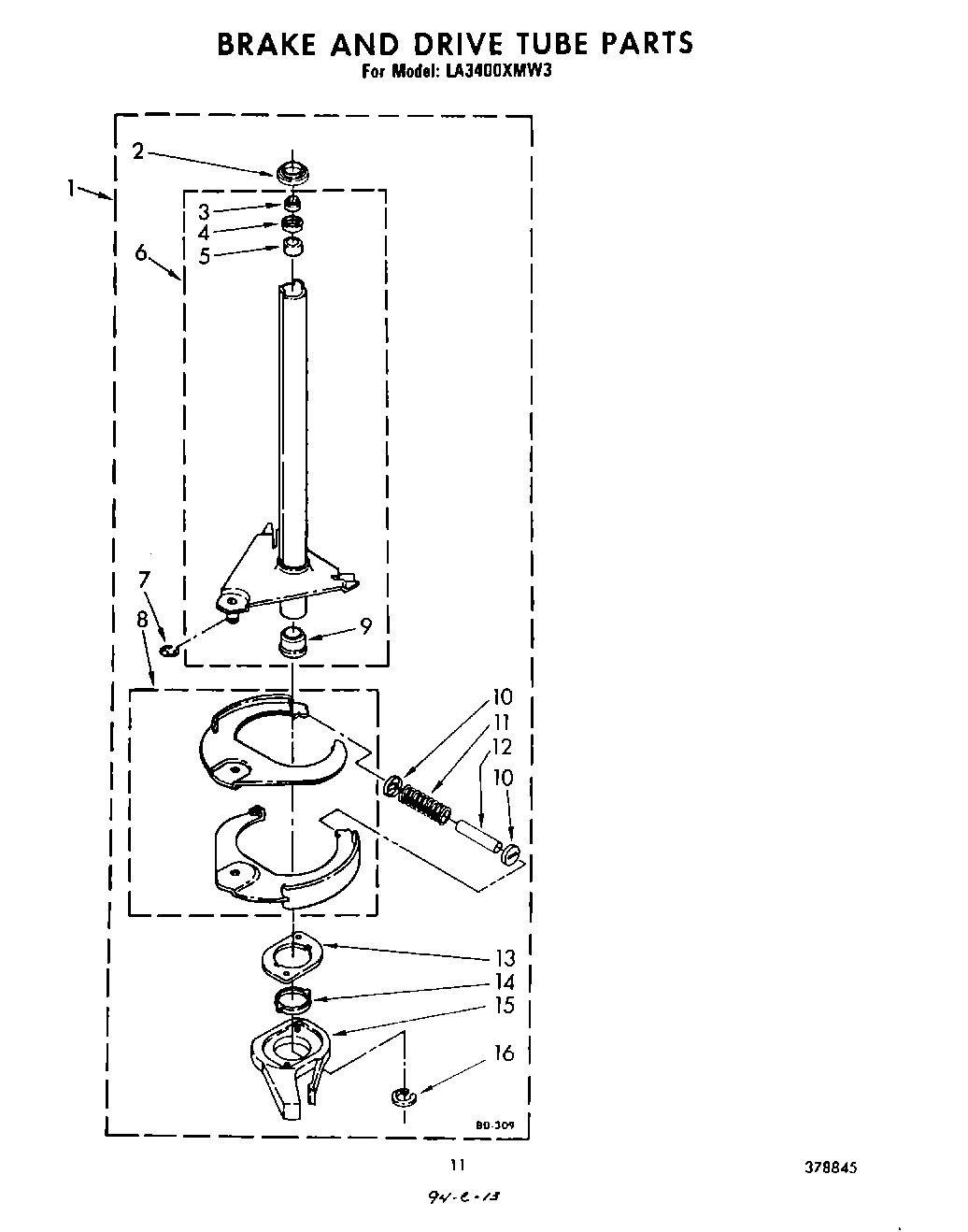 09 - BRAKE AND DRIVE TUBE