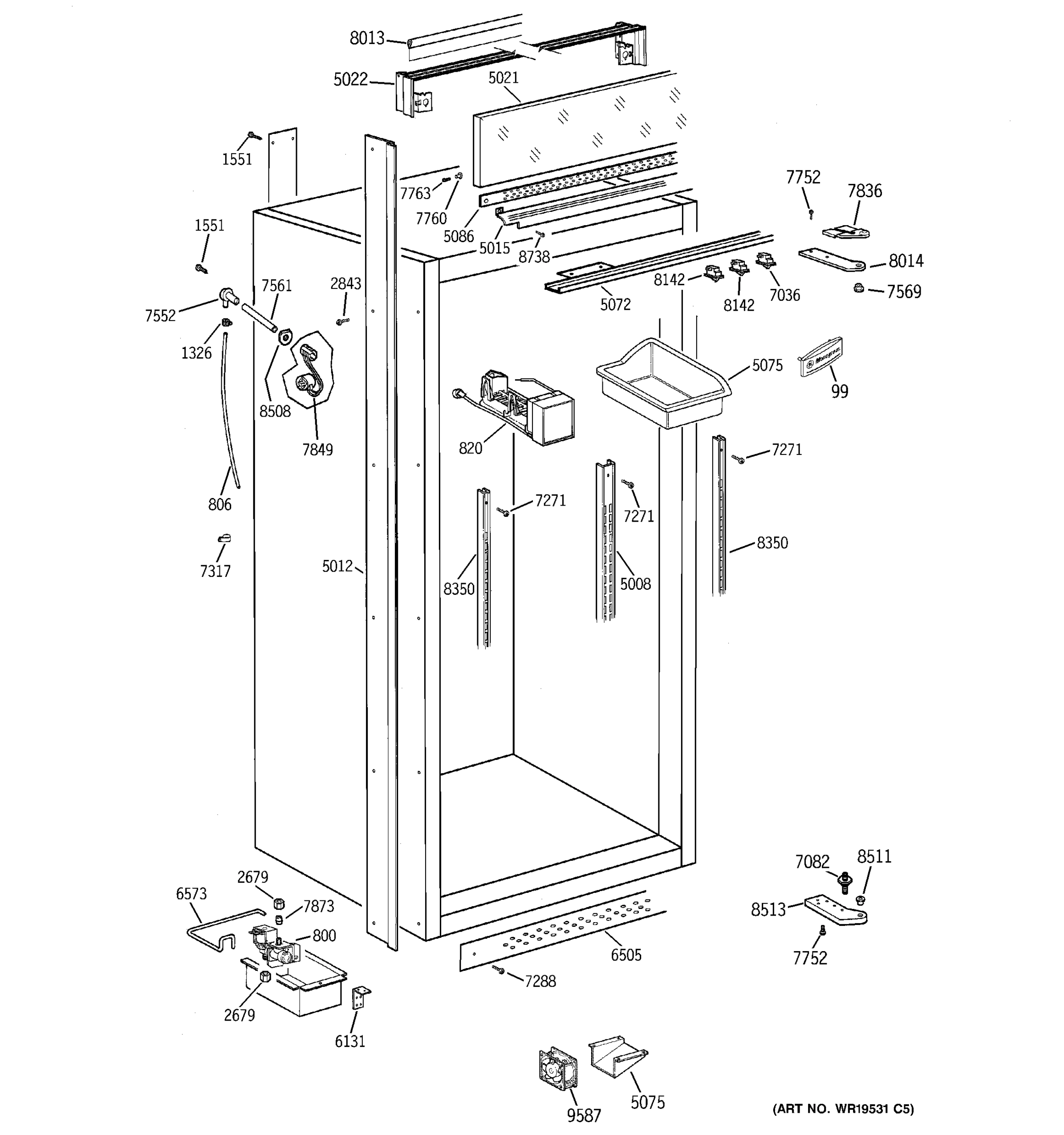 CABINET PARTS (2)