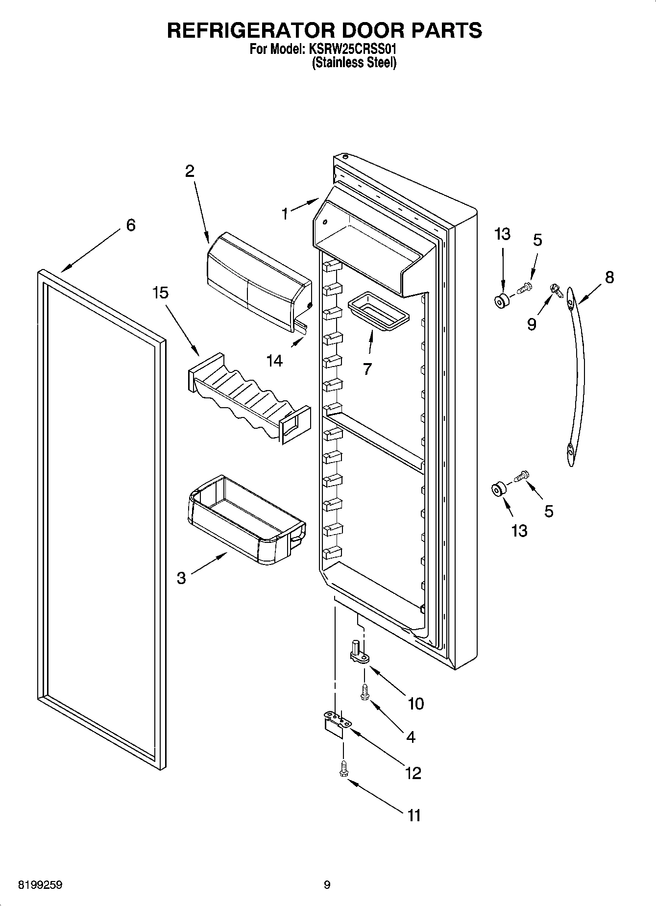 06 - REFRIGERATOR DOOR PARTS