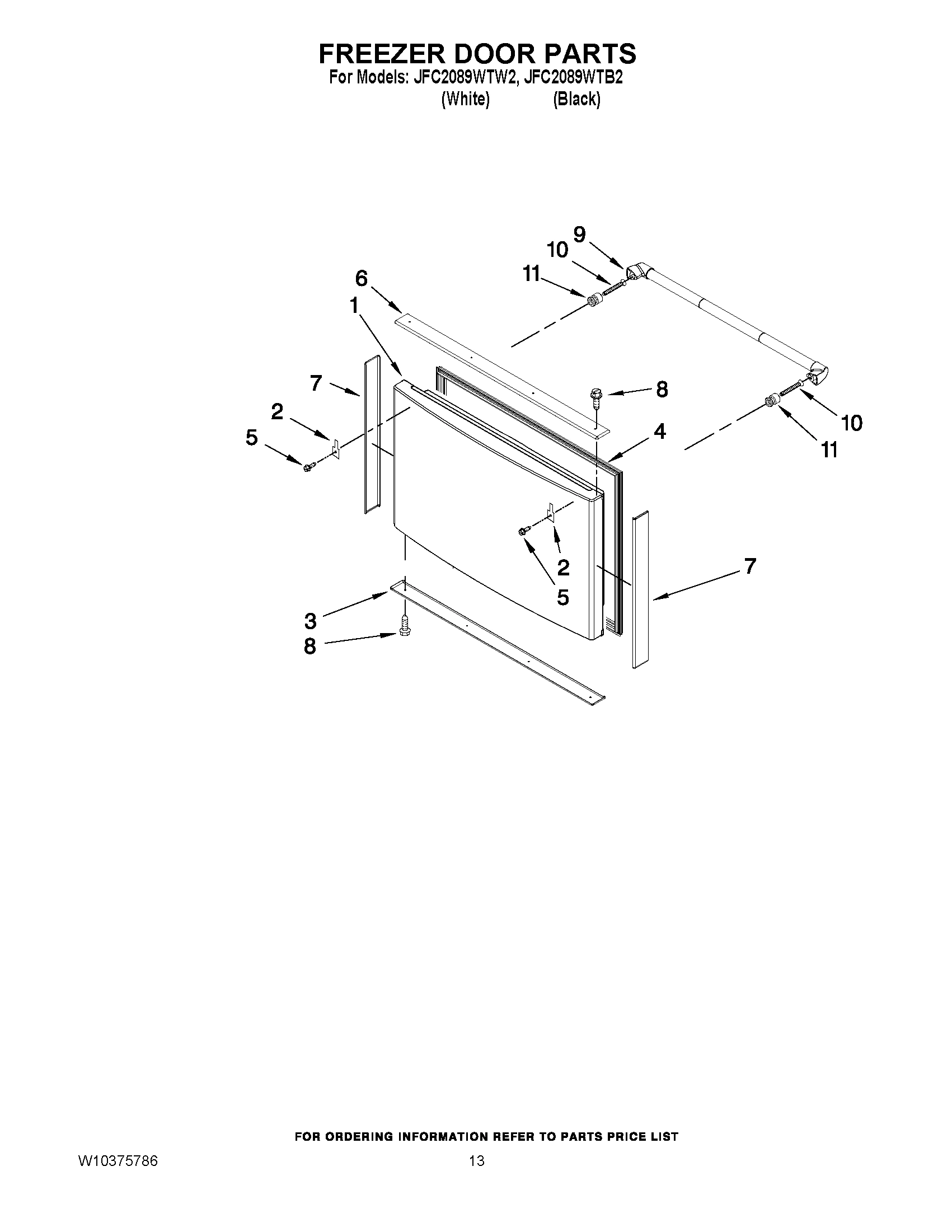 07 - FREEZER DOOR PARTS