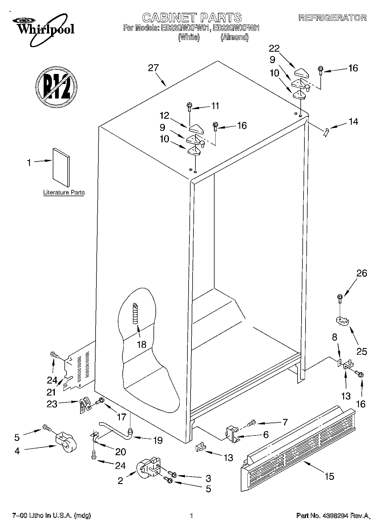 01 - CABINET, LITERATURE