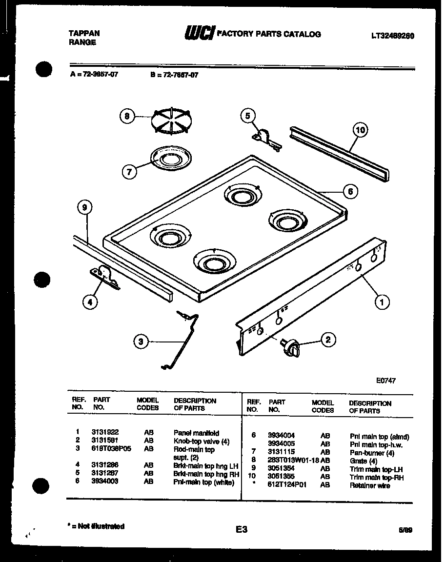 03 - COOKTOP PARTS