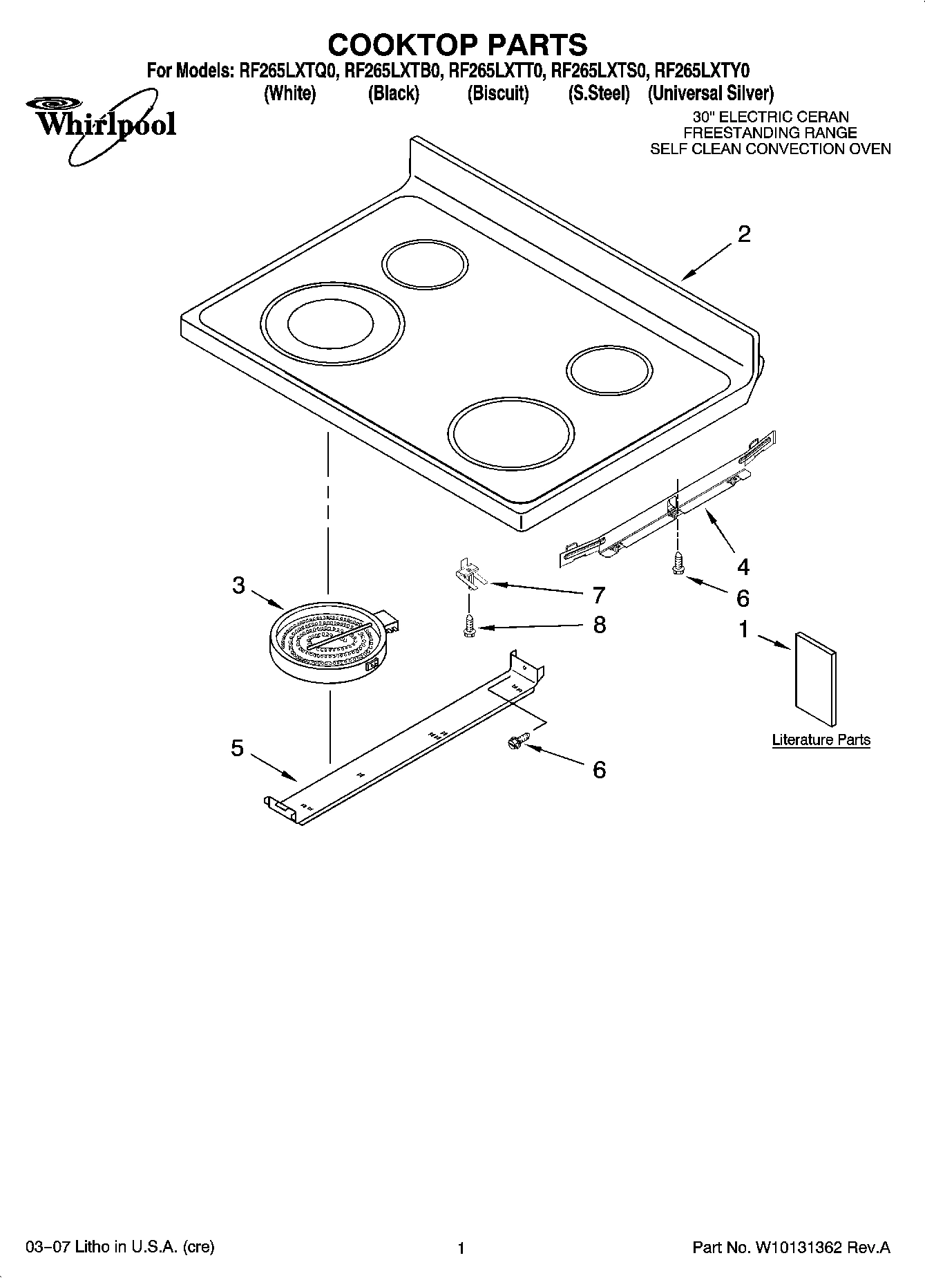 01 - COOKTOP PARTS