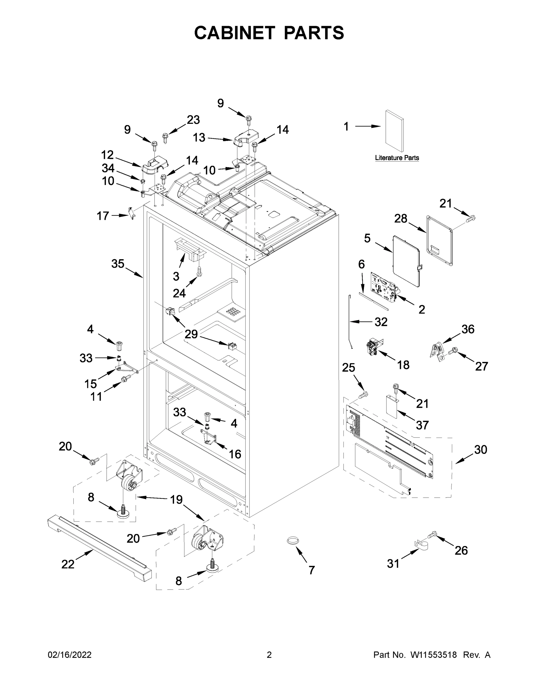 02 - CABINET PARTS