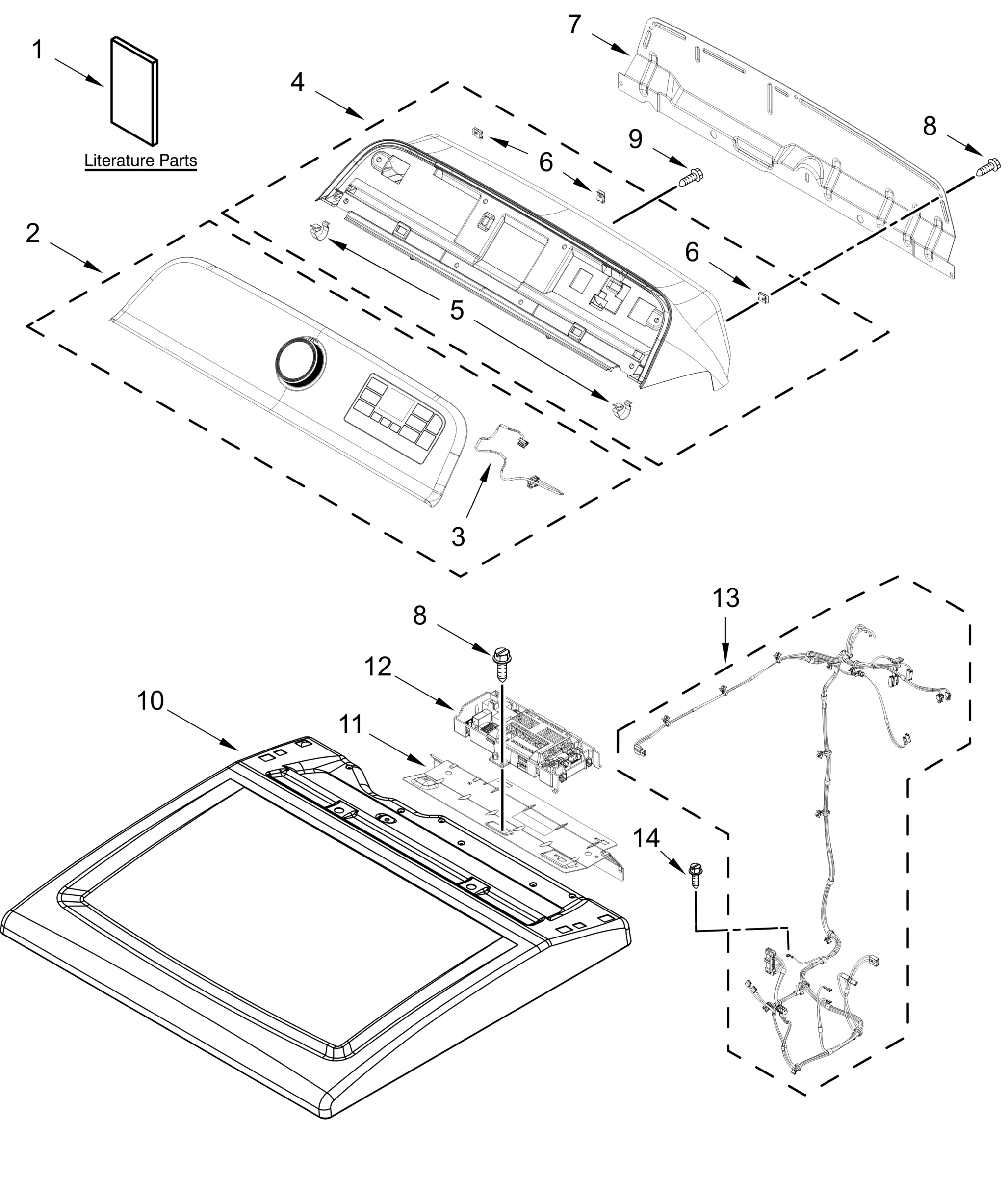TOP AND CONSOLE PARTS