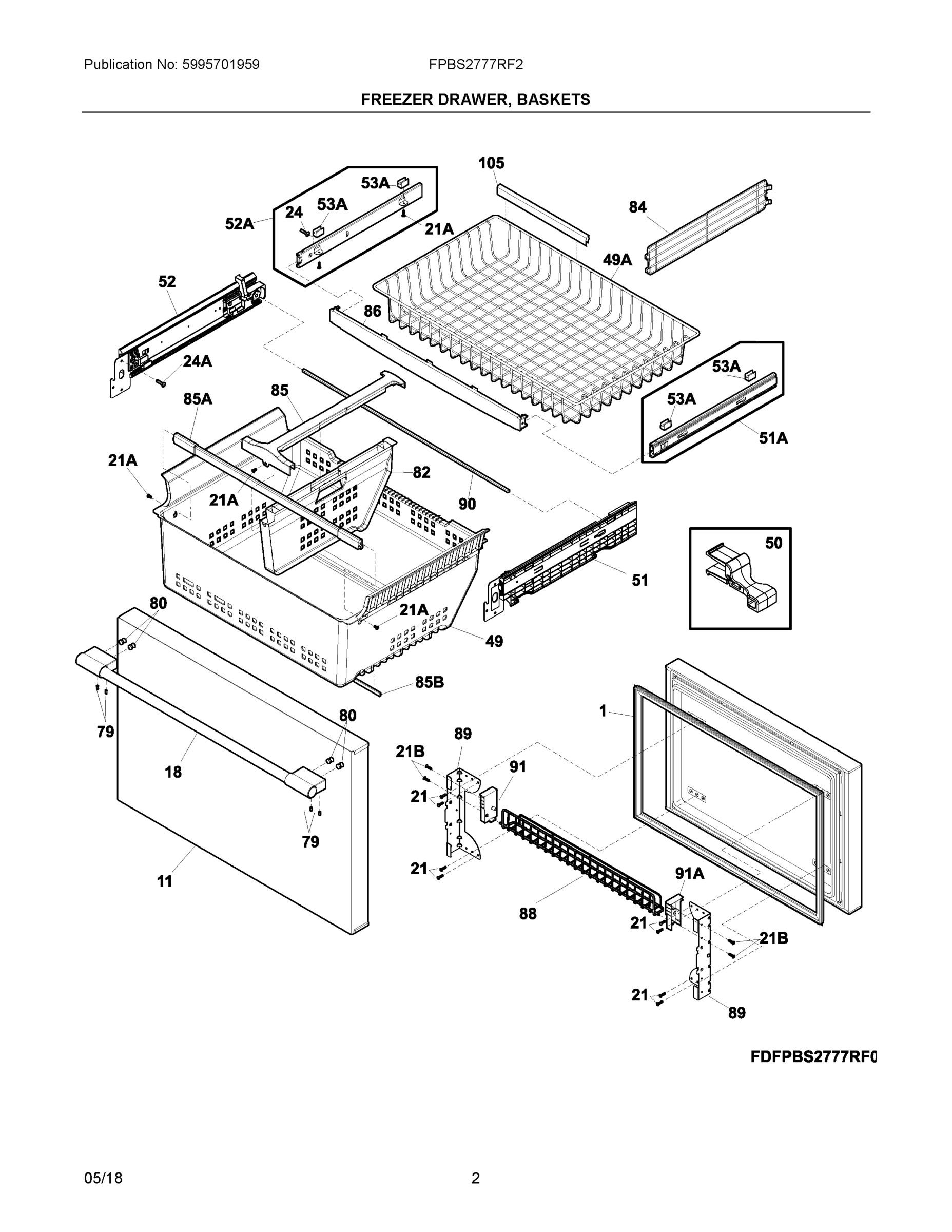 02 - FREEZER DRAWER, BASKETS