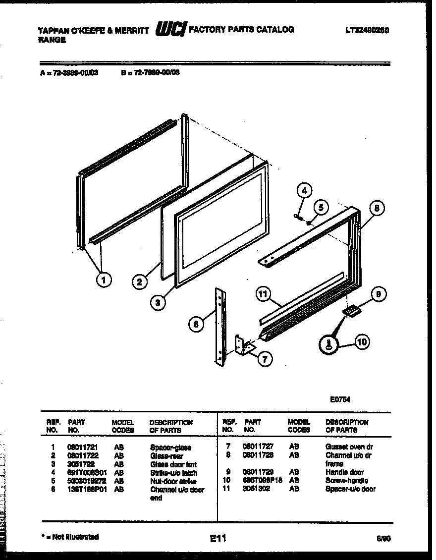 09 - UPPER OVEN DOOR PARTS